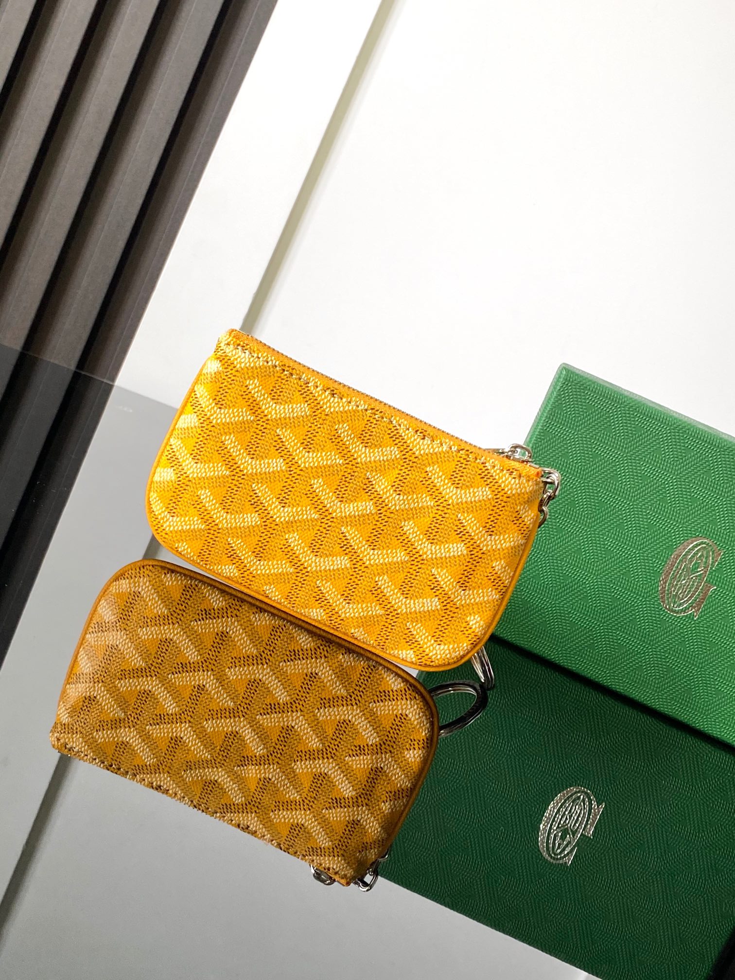 Goyard Sénat Nano Key Pouch-Yellow
