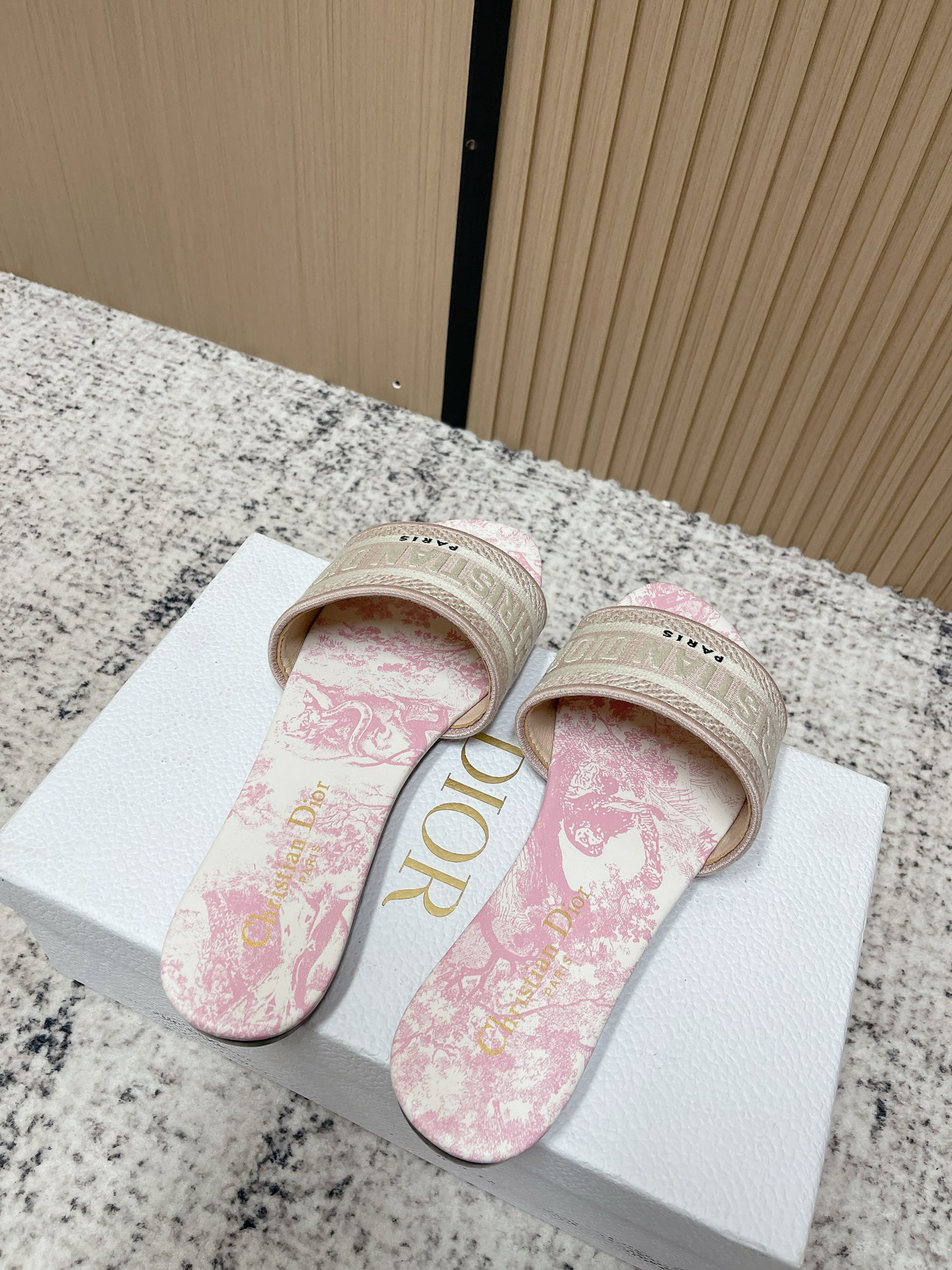 Women' Dior Classic Dway Flat Slide