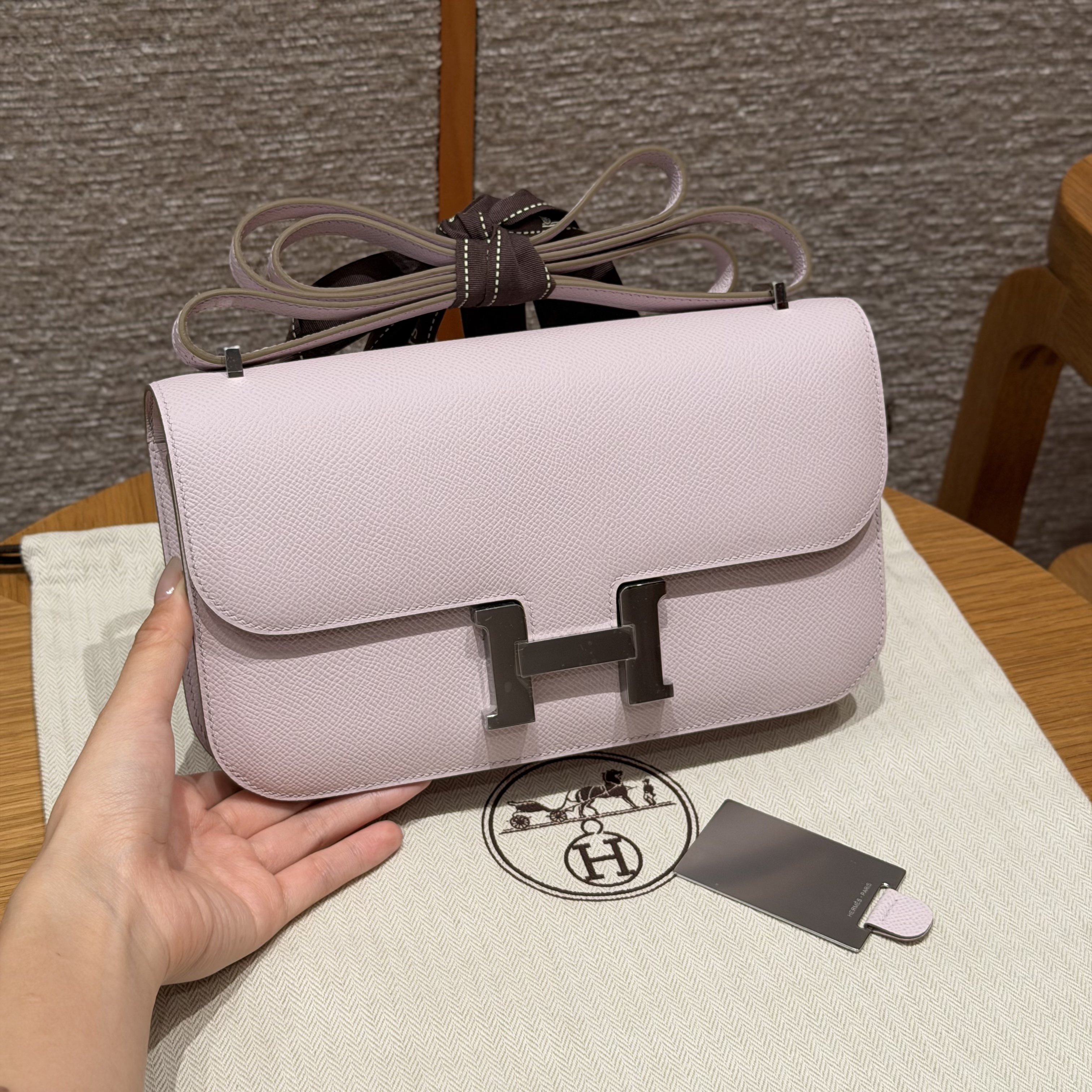 Hermes Mauve pale Epsom Constance Elan
