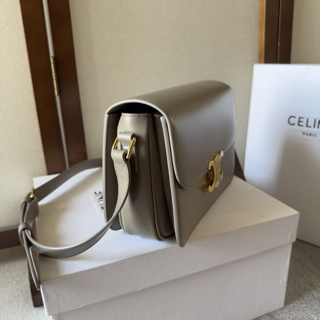 Celine Grey Classique Triomphe Bag