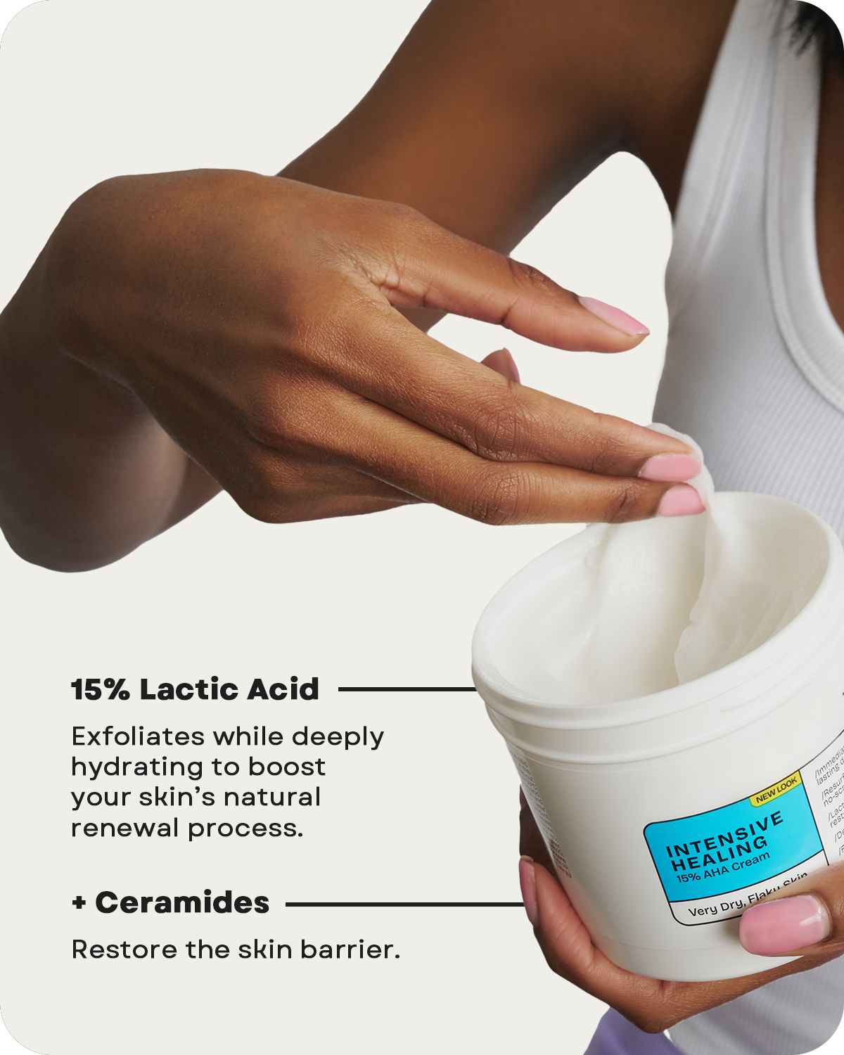 Intensive Healing Cream with 15% Lactic Acid AHA