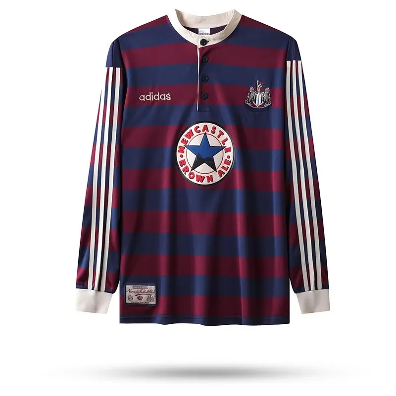 Newcastle Retro Jersey Long Sleeve Away 1995/96