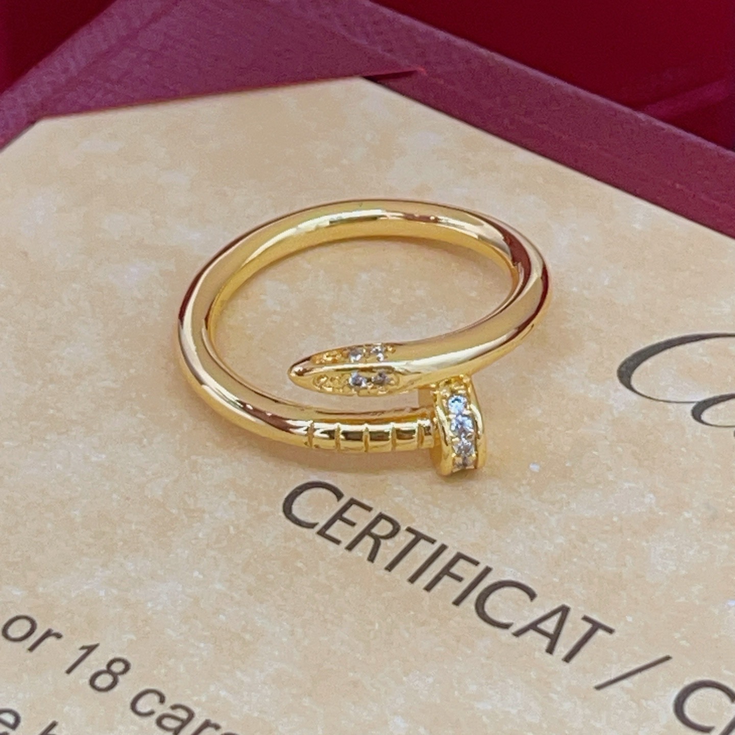 Cartier Fashion Designer Ring-Gold