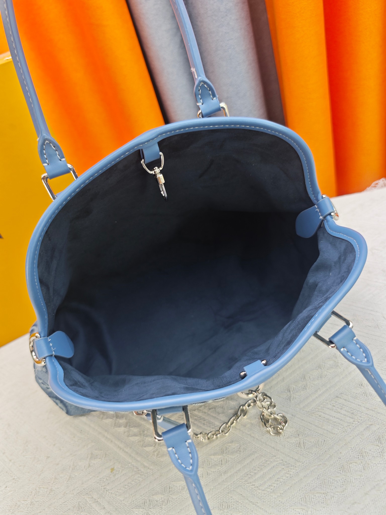 Louis Vuitton LV Tannin denim shell bag