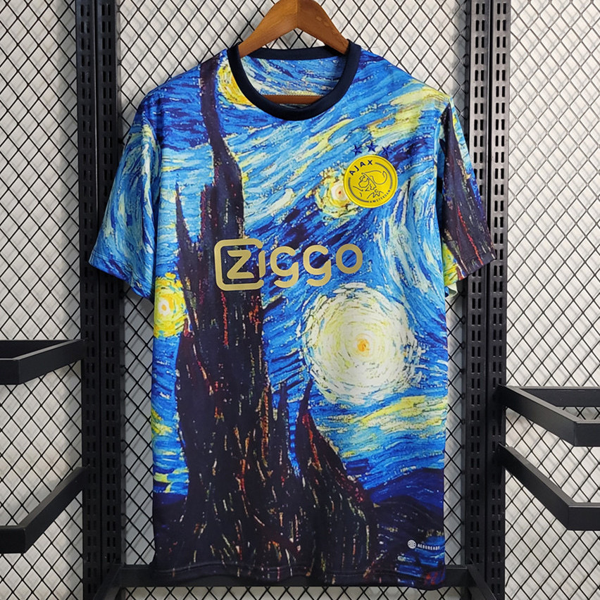 2324  Ajax Van Gogh paintings Jersey S-2XL