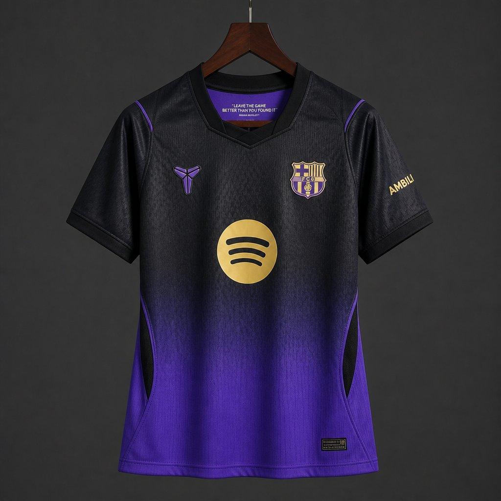 Female 26/27 Women Barcelona Away Purple Jersey S-XXL - musan