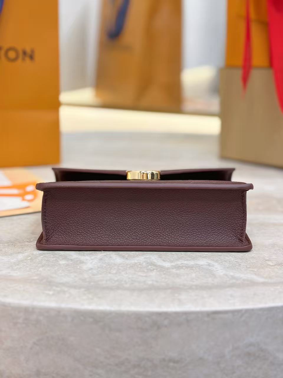 Louis Vuitton Burgundy chain bag