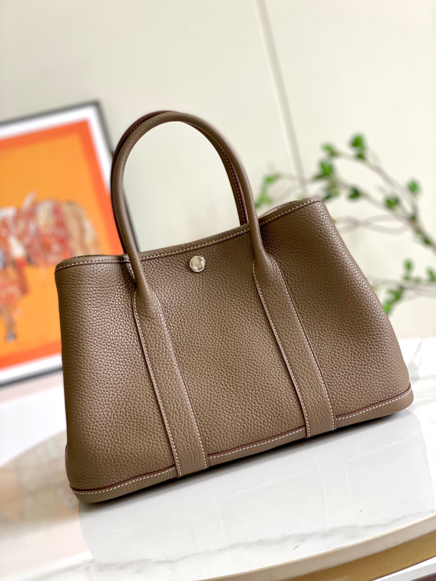 Hermes 10A Handbag Shoulder Bag Top Mirror Quality Version Garden30