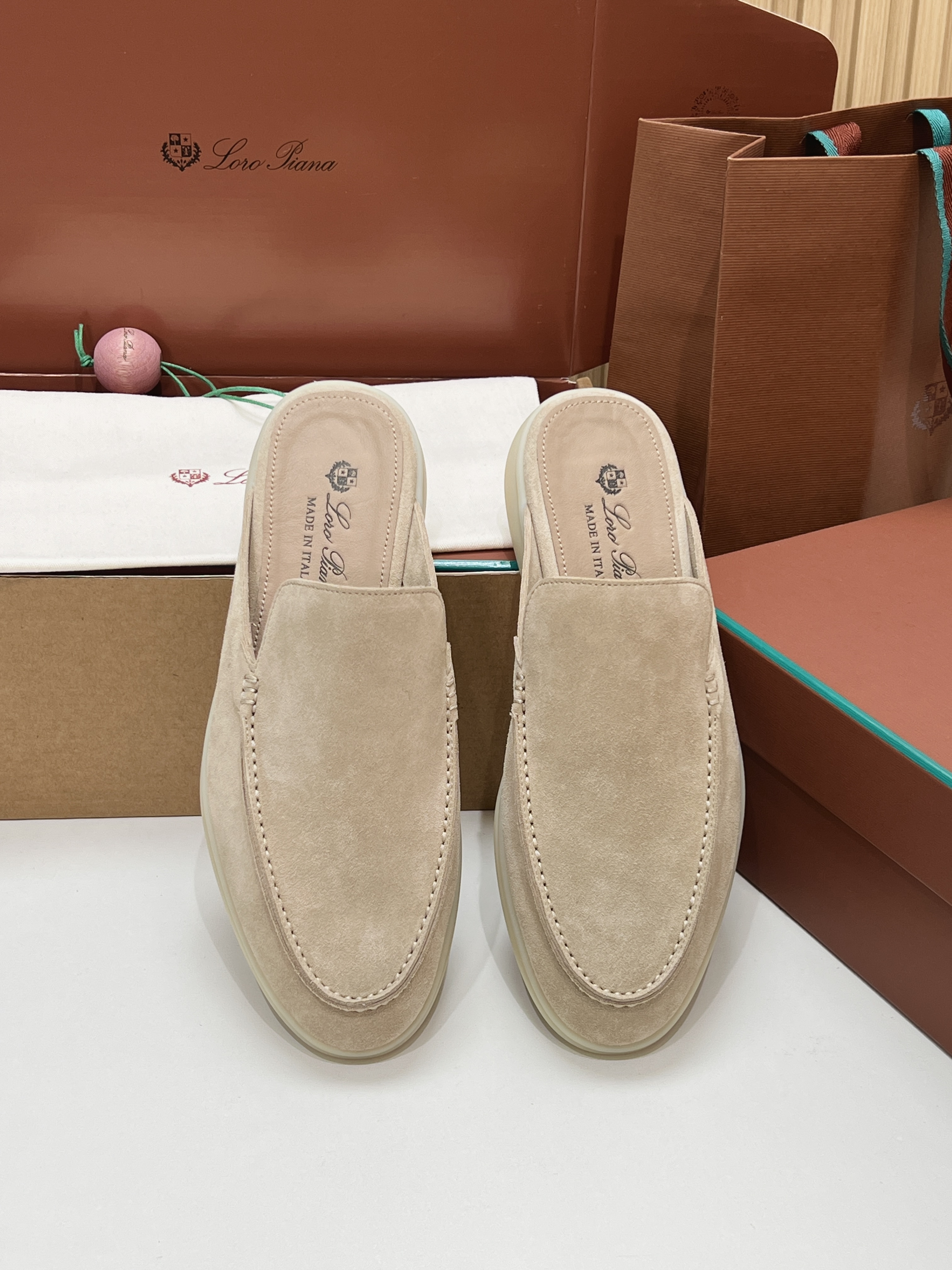 Loro Piana Men's Suede Mule
