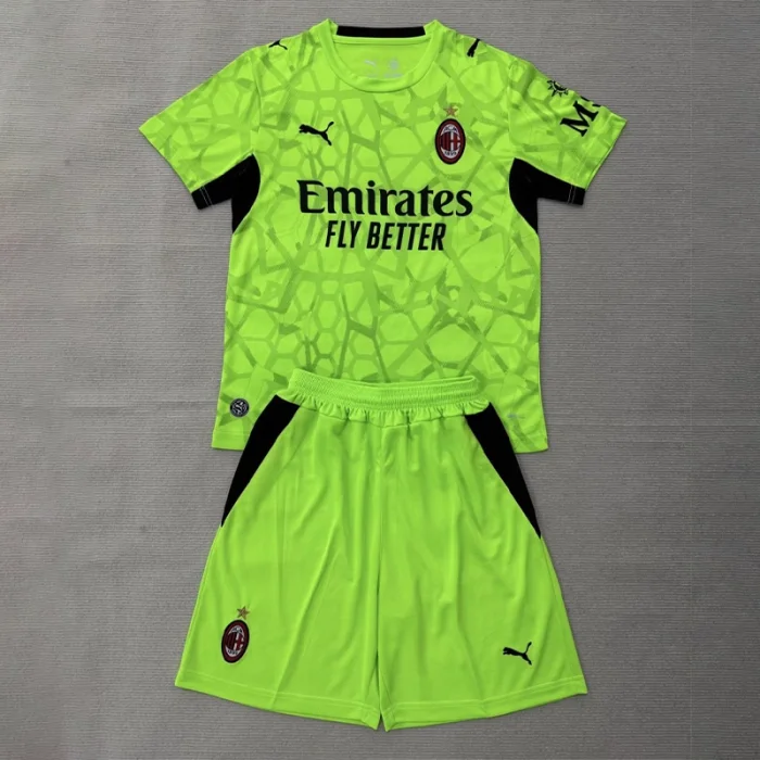 Kids AC Milan Green Goalkeeper Suit 26/27 | Soc Jersey - Premium Football Jersey