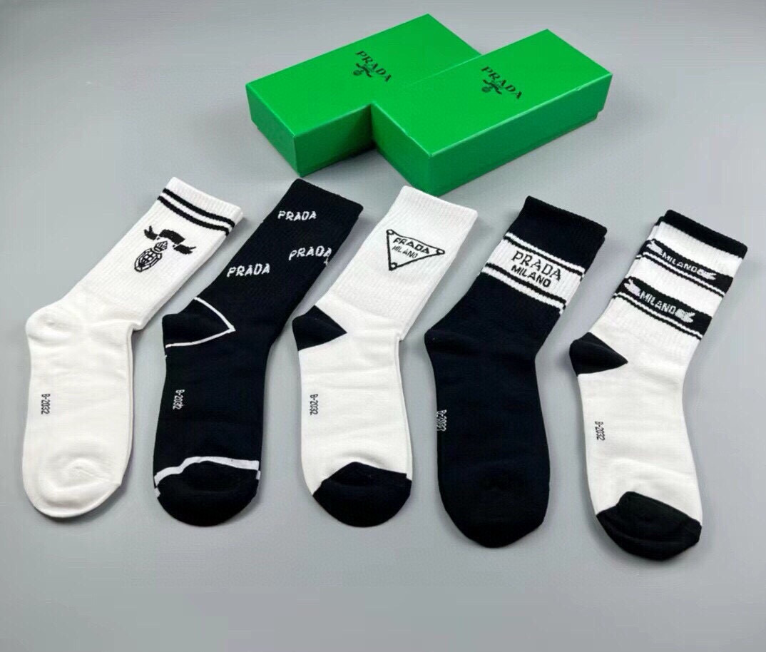 Prada Cotton Socks ( 5 pairs)