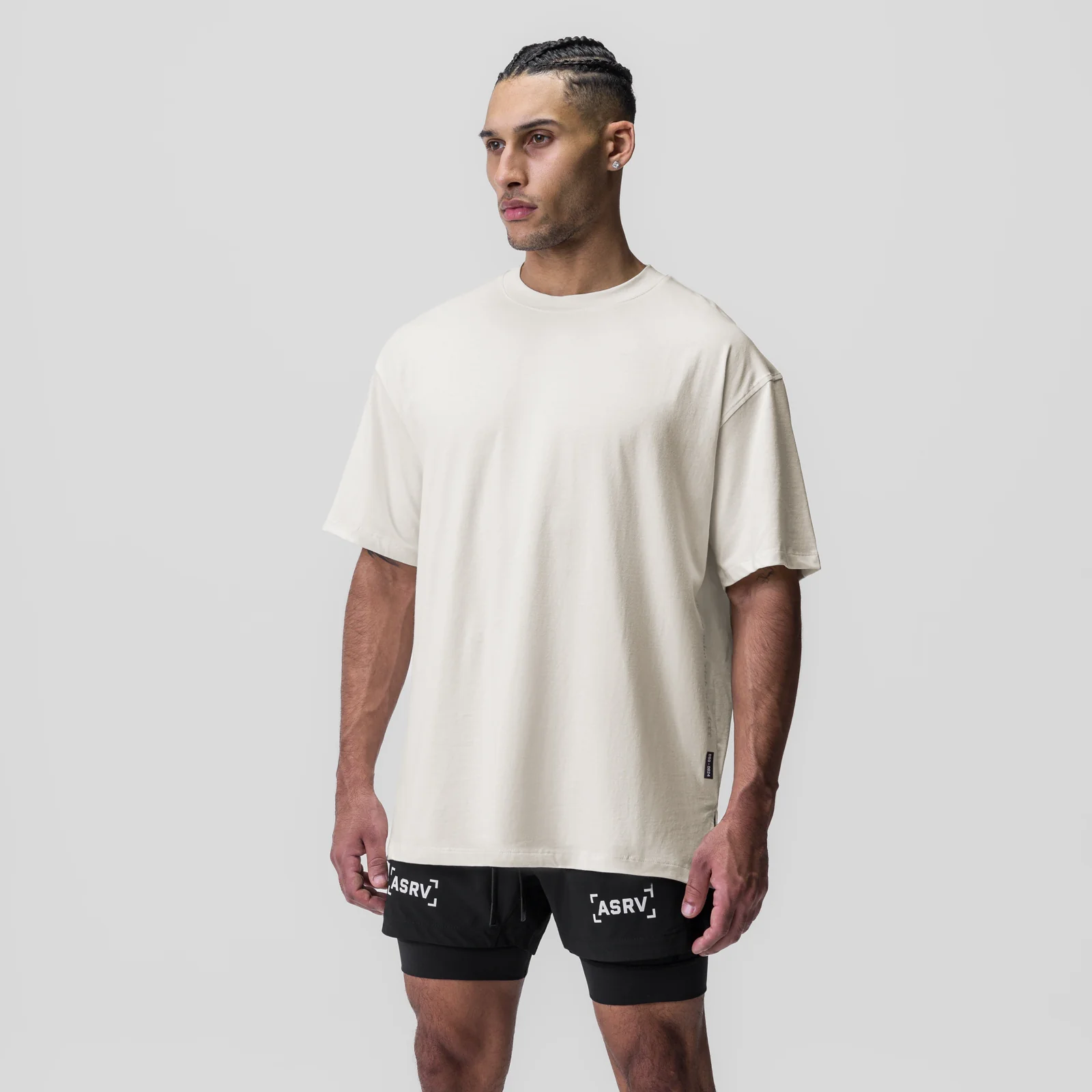 0824. Supima Oversized Tee - Ivory Cream