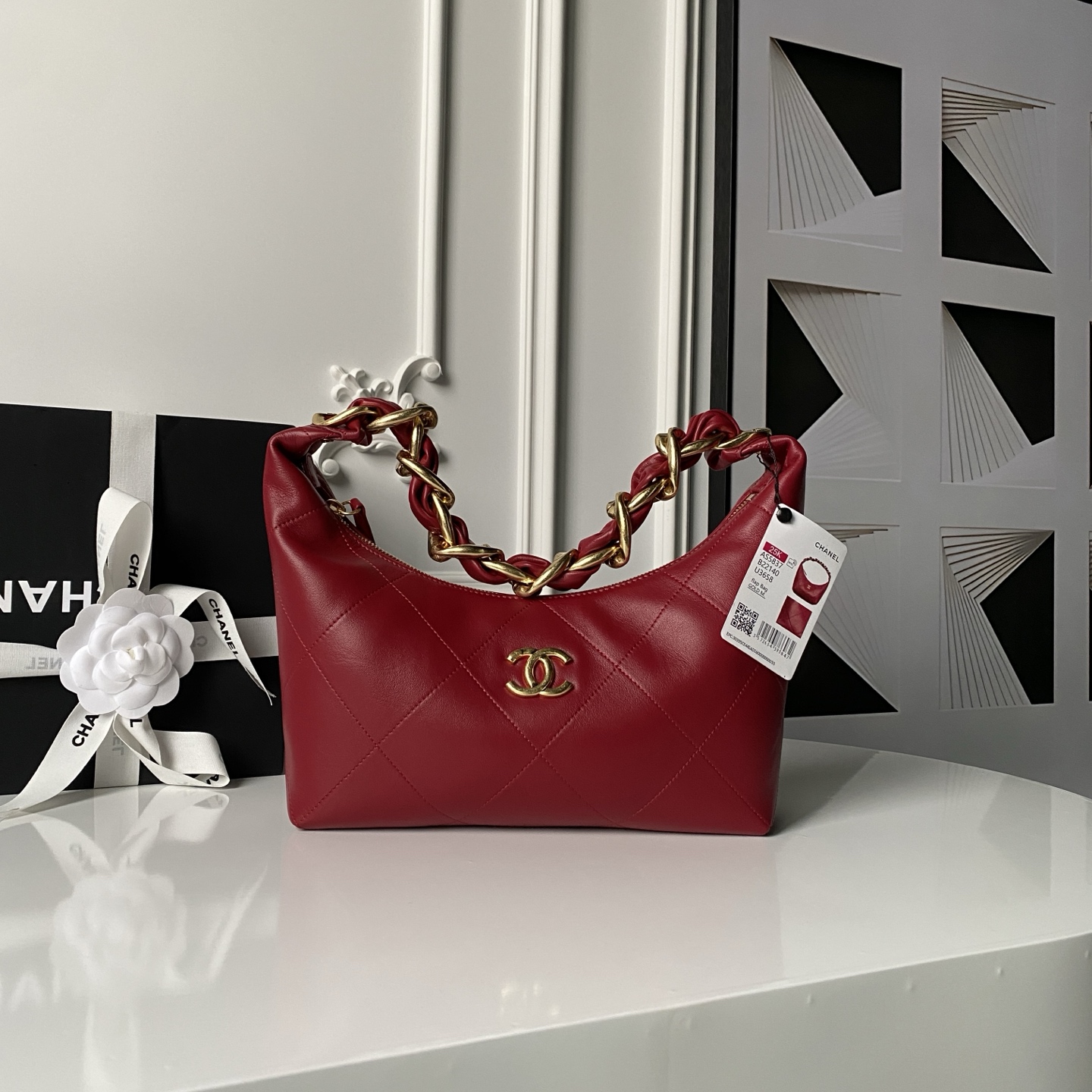 Chanel Bags Hobo Calfskin AS5837 (10A Mirror Version)