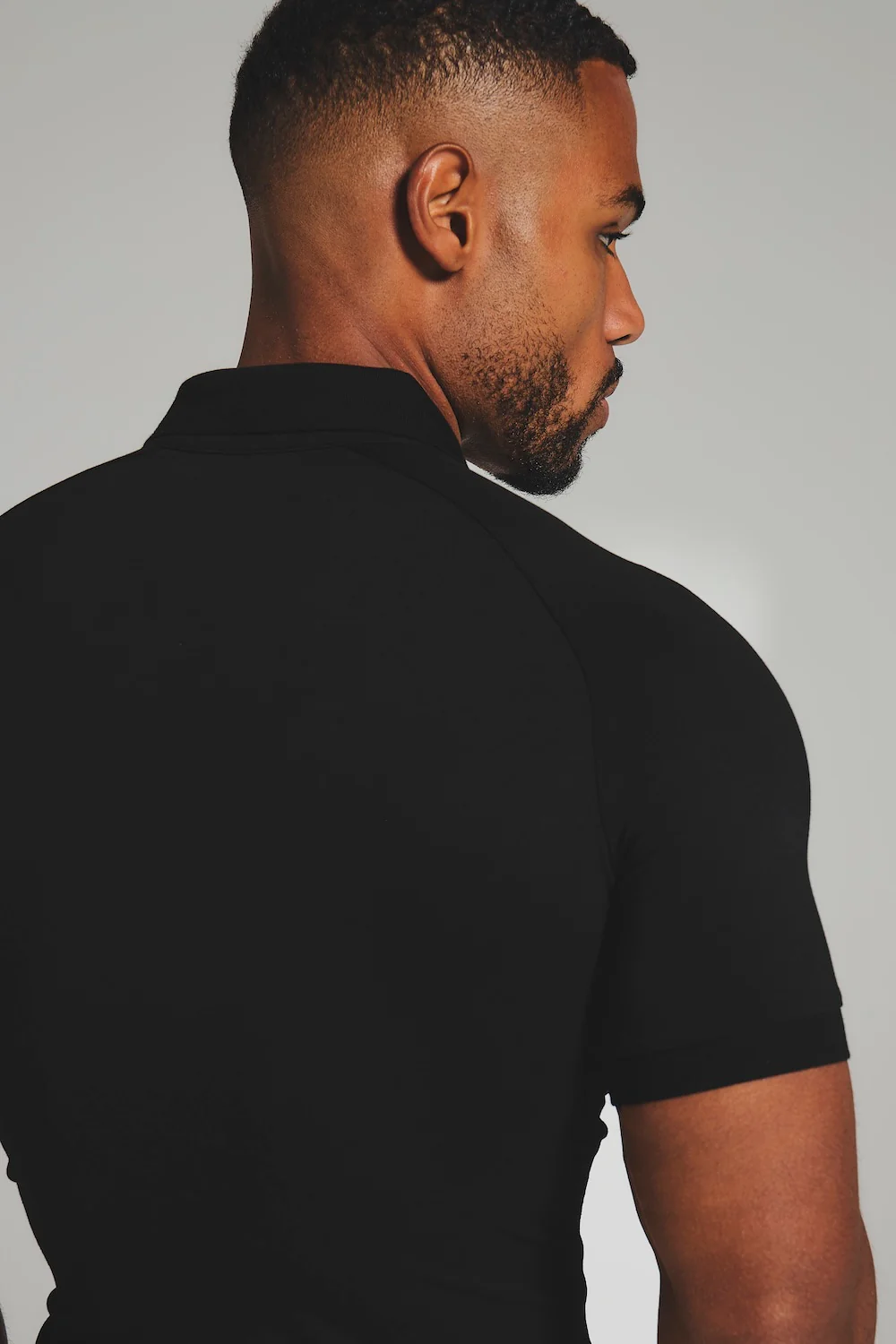 (Pre-order)Athletic Fit Polo Shirt in Black