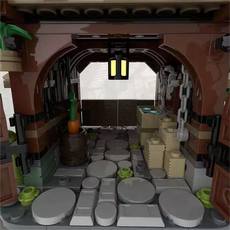 MOC 114761 - Medieval Barn and Stable