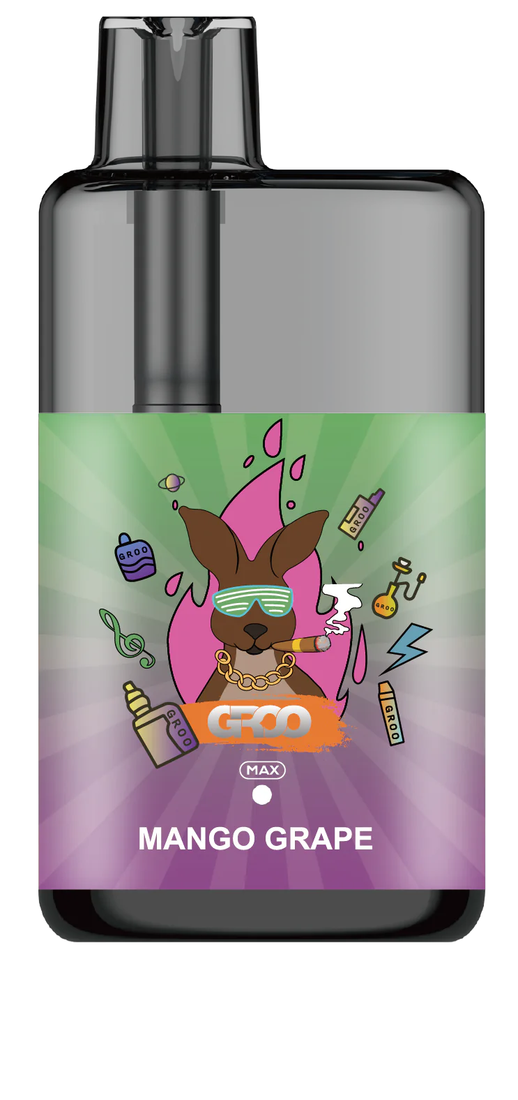 GROO MAX 10K Rechargeable Disposable Vape – Mango Grape - Vaba Vape-Shop