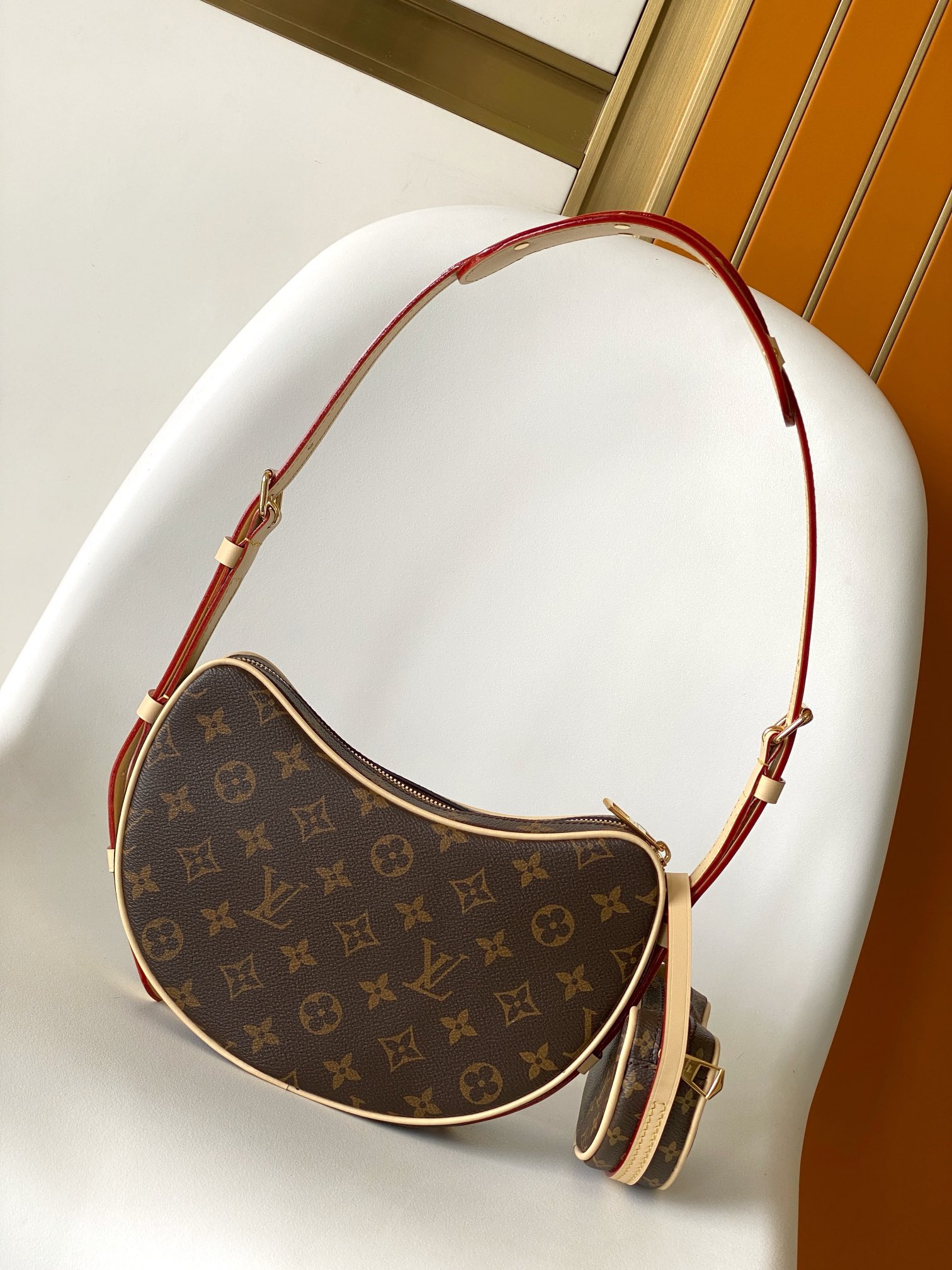 Louis Vuitton LV Monogram Handbag With Key Wallet