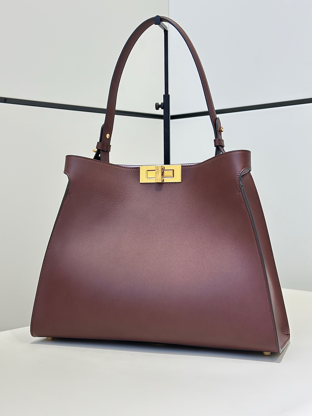 Fendi Medium Fendi Way Leather Bag-Dark brown