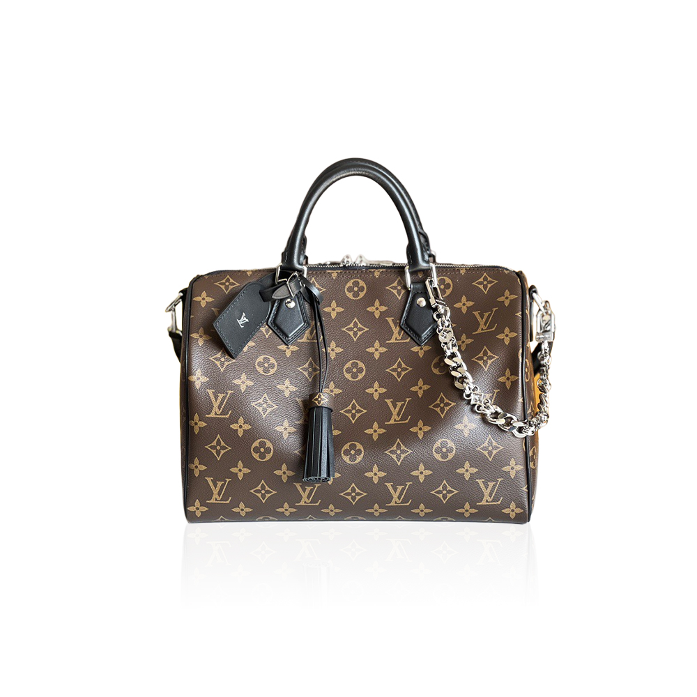 Louis Vuitton LV speedy soft 30 dark handbag