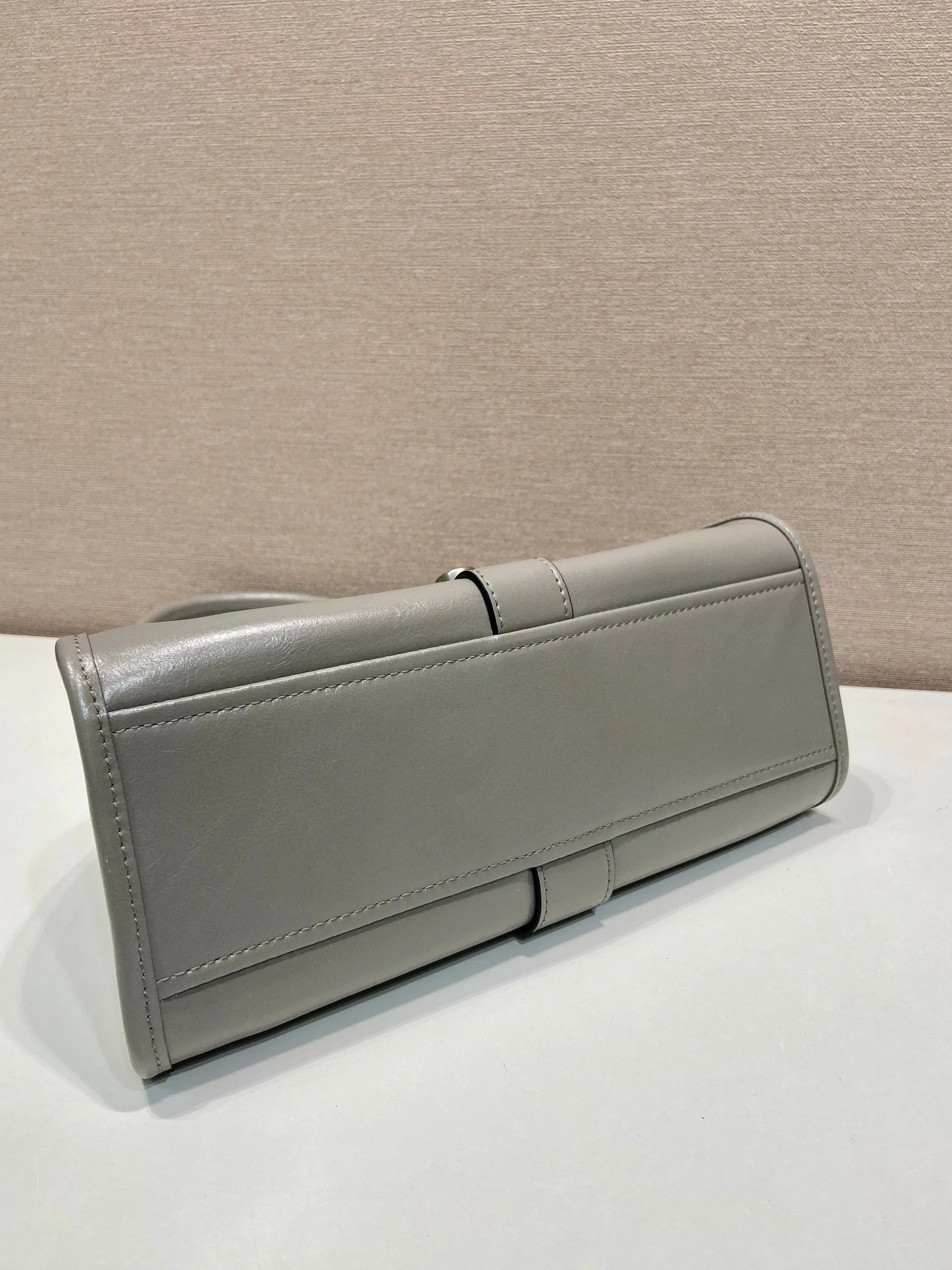 Prada PRA mini catwalk model gray leather and top-grade hardware 339955