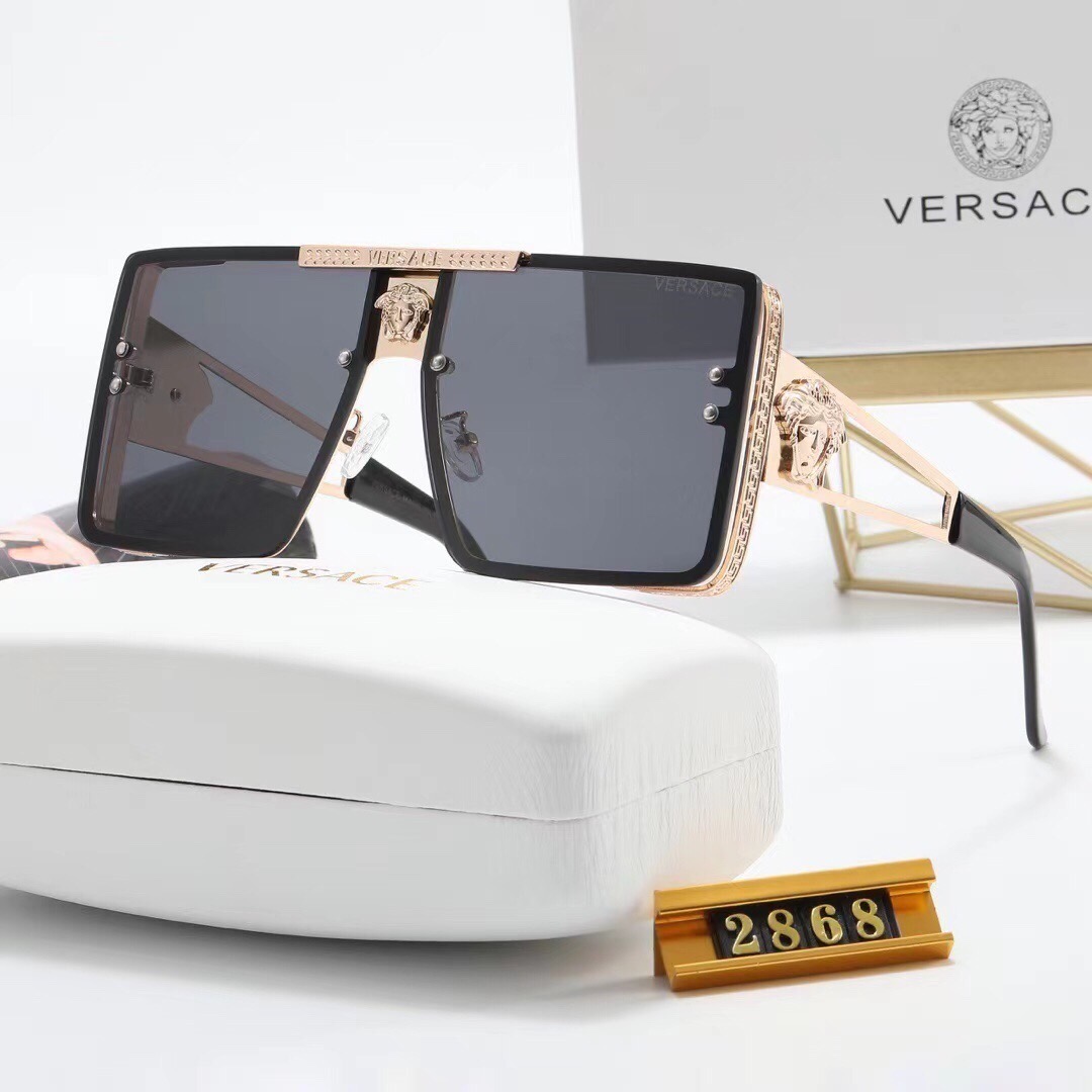 Versace Medusa Biggie Oversized Shield Sunglasses Top quality - KAIROO