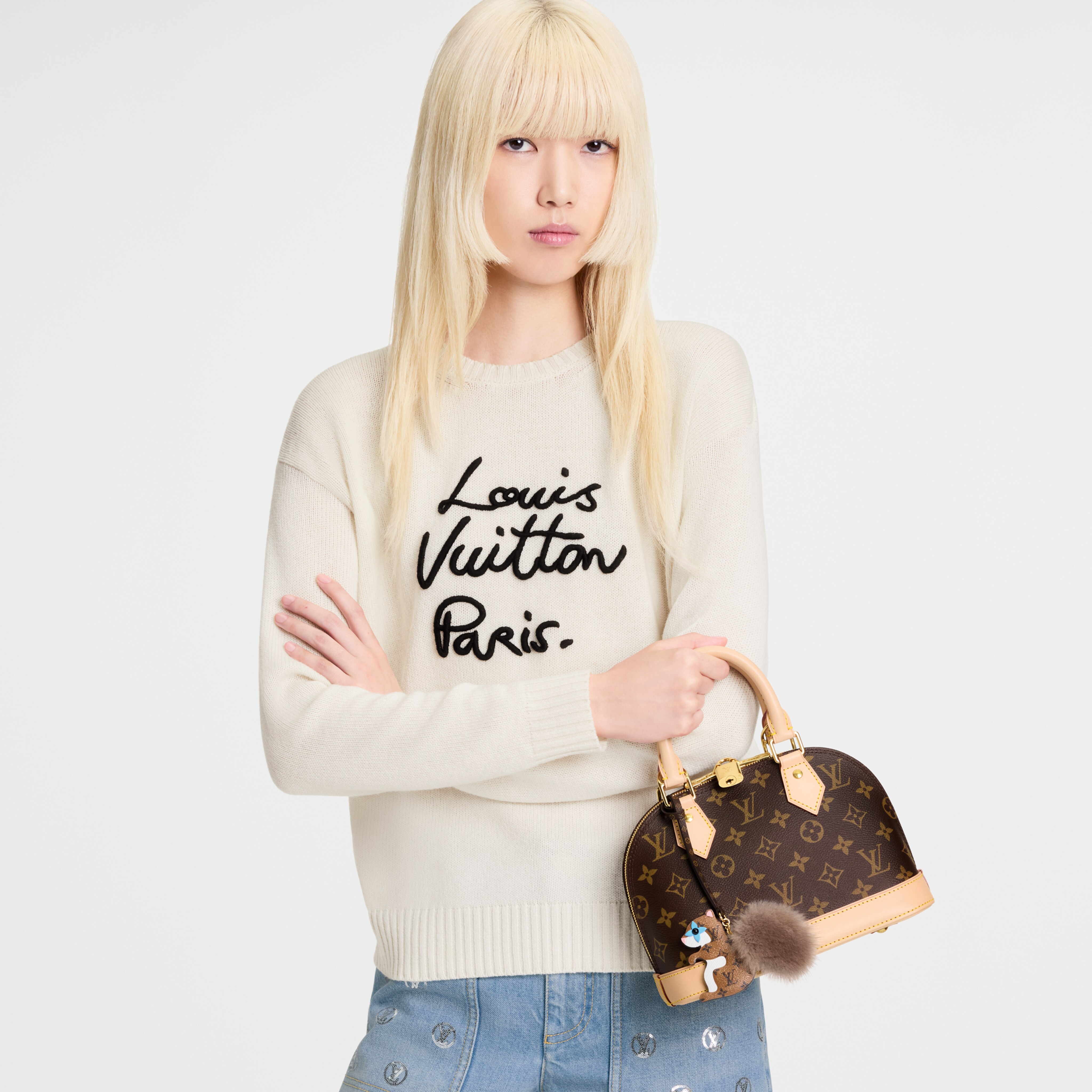 バッグチャーム･スクワロル LV ファーリーフレンド
