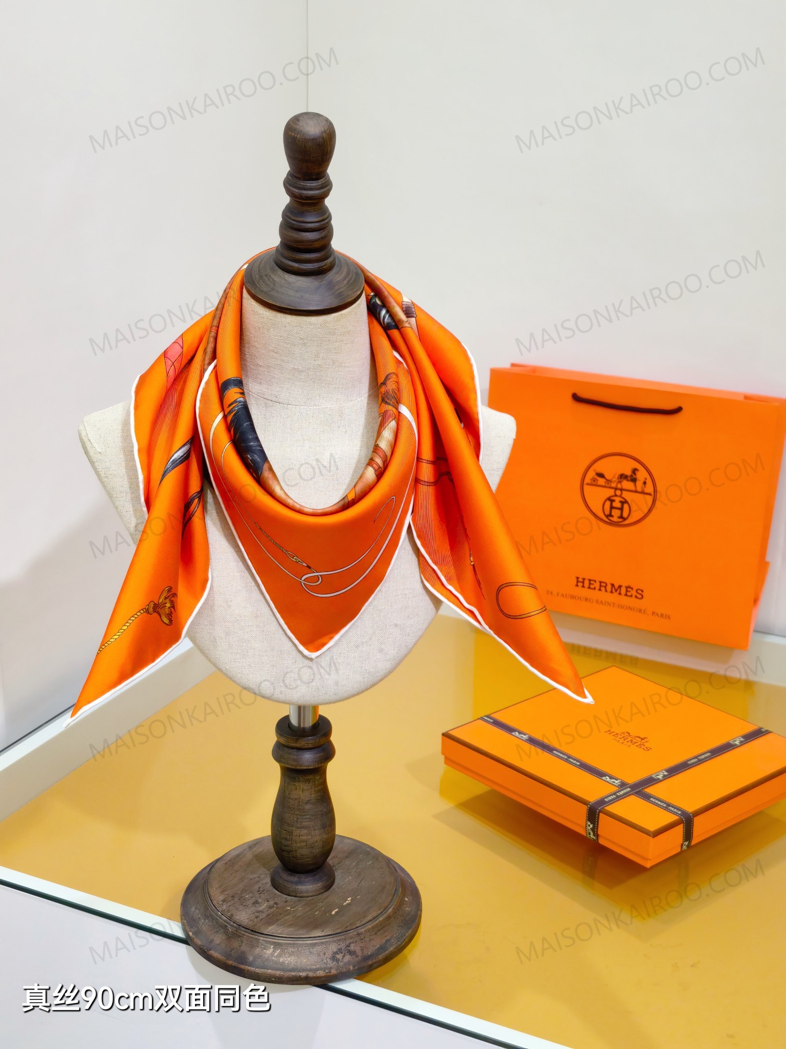 Hermes Grand Galop Horse Square Scarf - KAIROO
