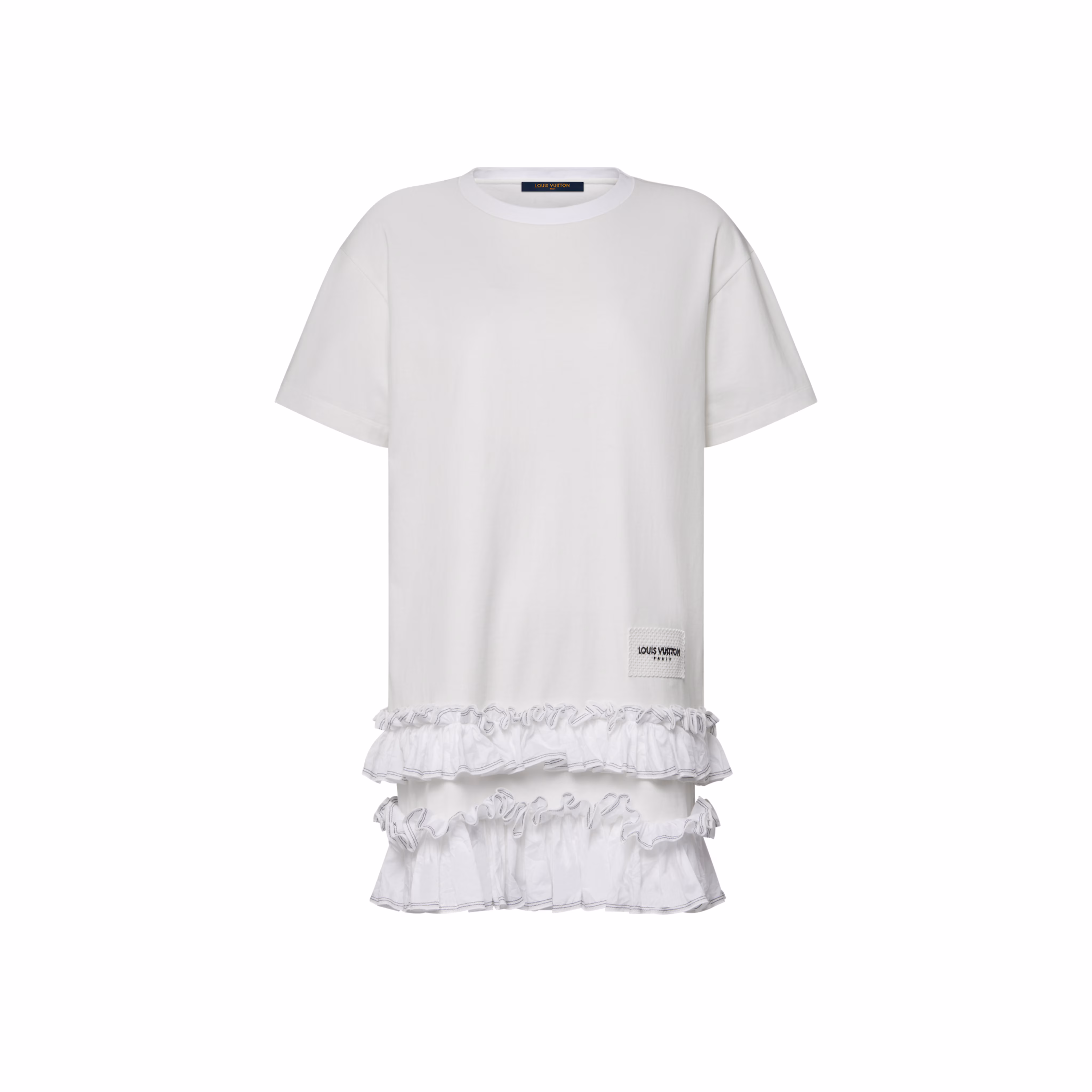 ラッフルトリム Tシャツドレス