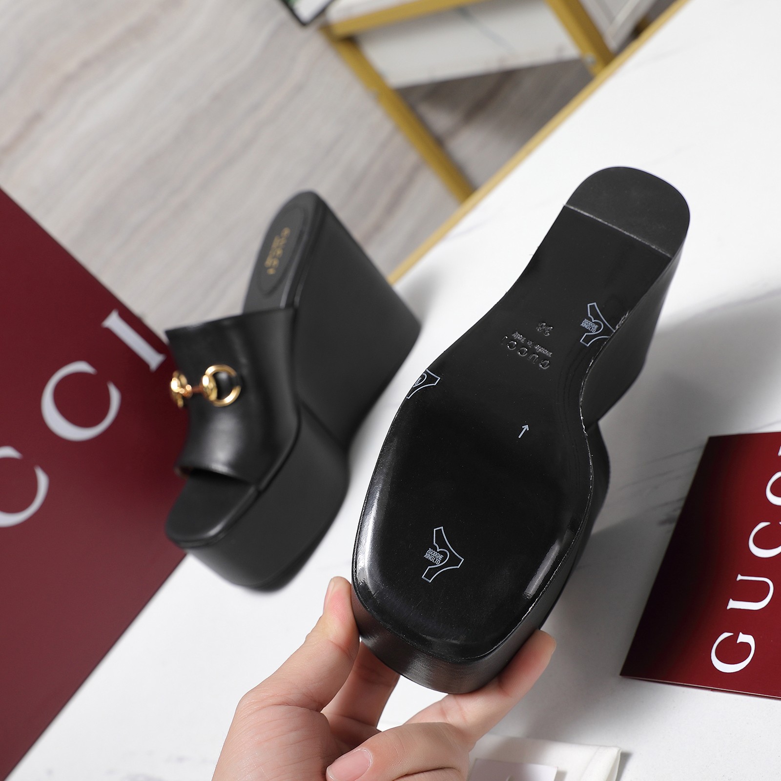 Women's Gucci GG Platform Mule