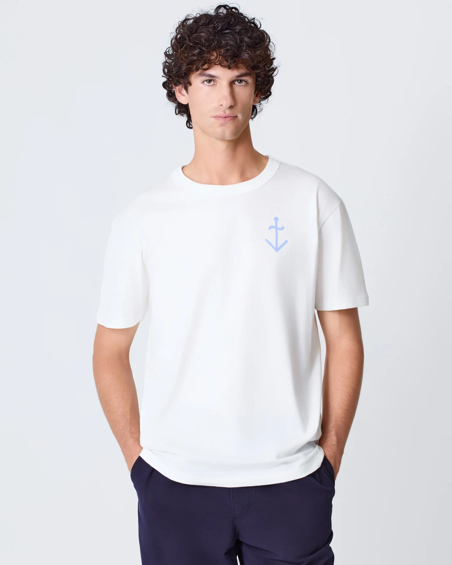 Dantas Off-White/ Wind Blue Logo