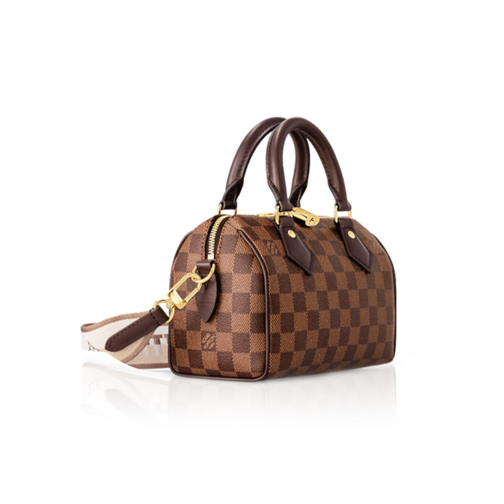Louis Vuitton LV Speedy Bandoulière 20 Damier Ebene Women Handbag