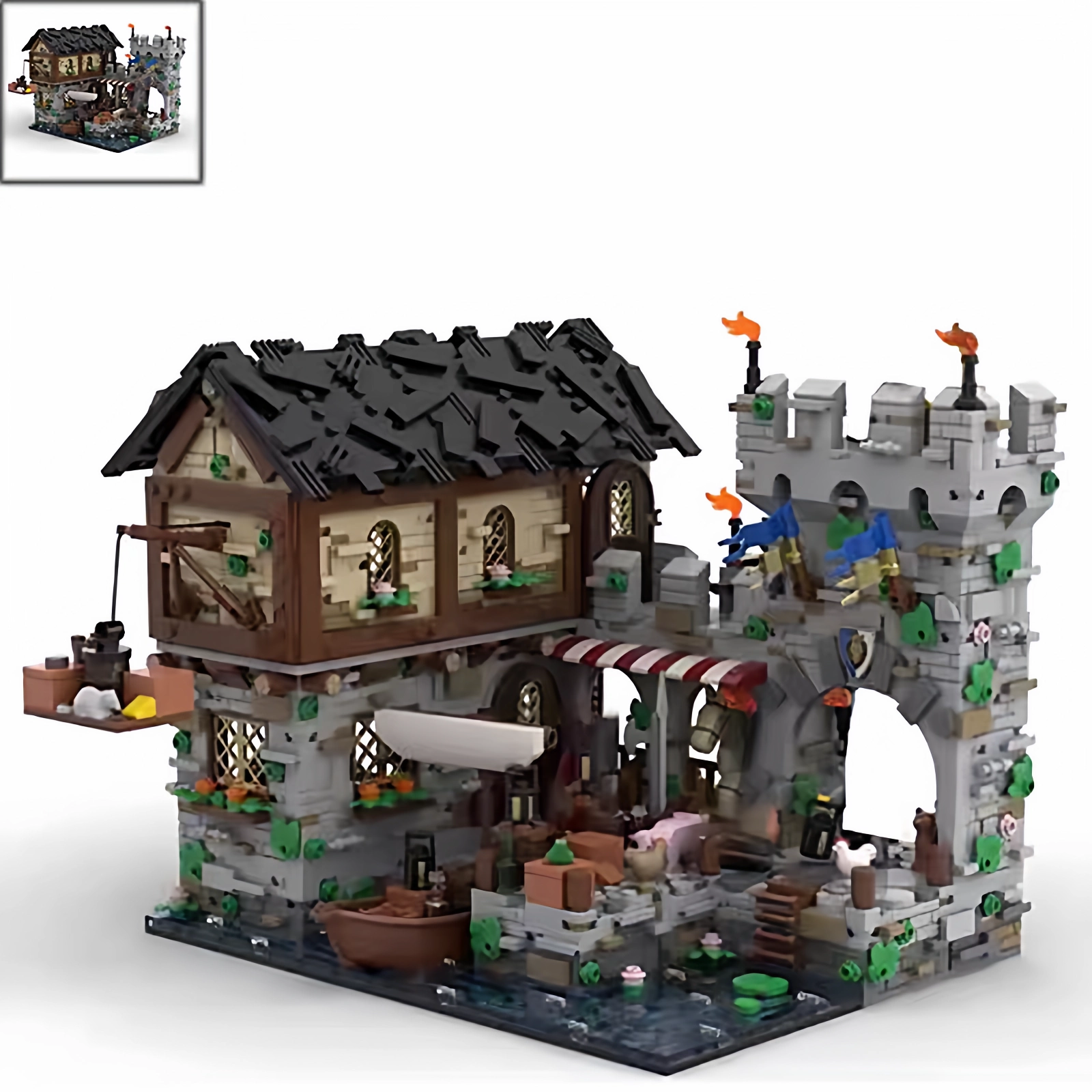 MOC 124794 - Medieval Harbor