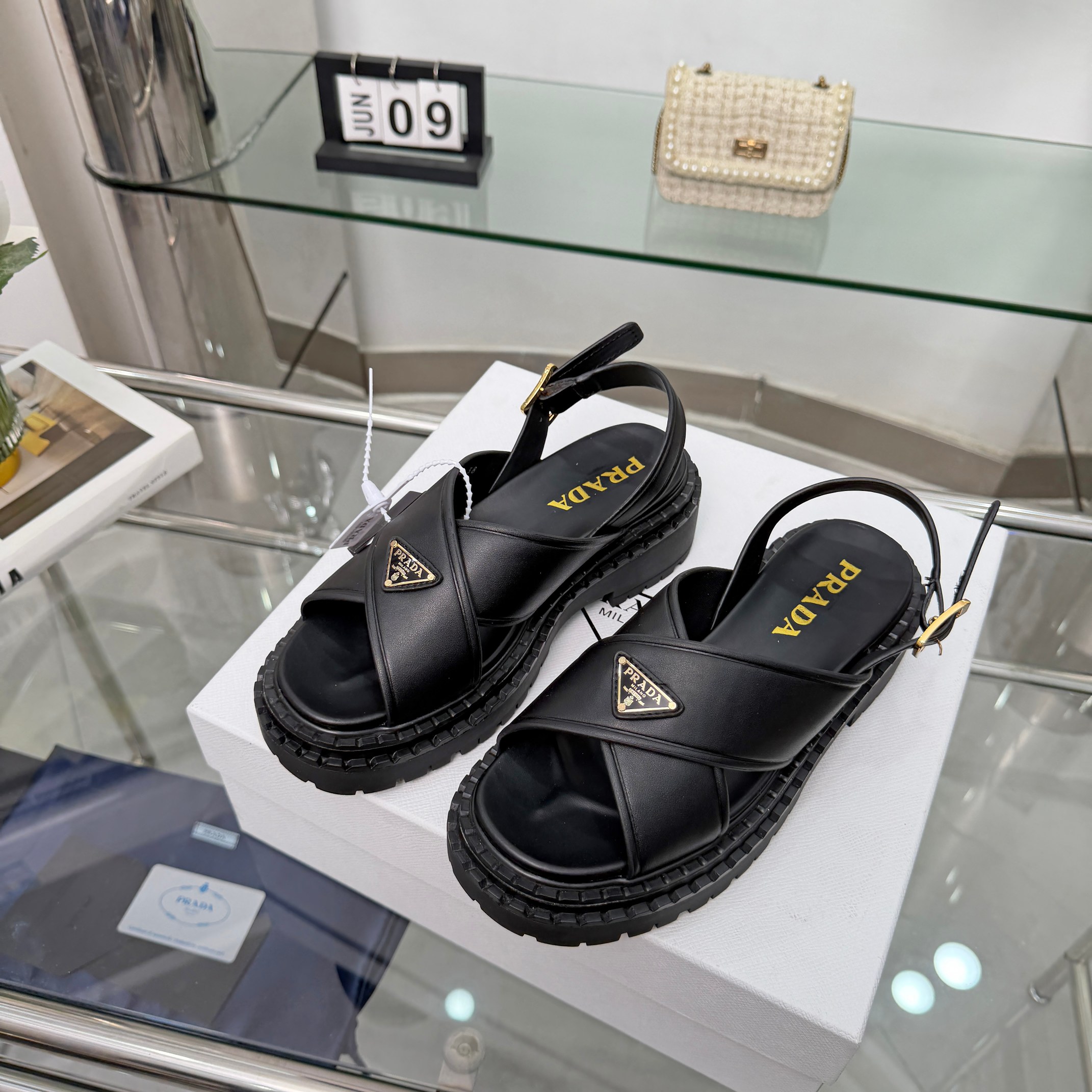 Prada Women's Leather Sandal
