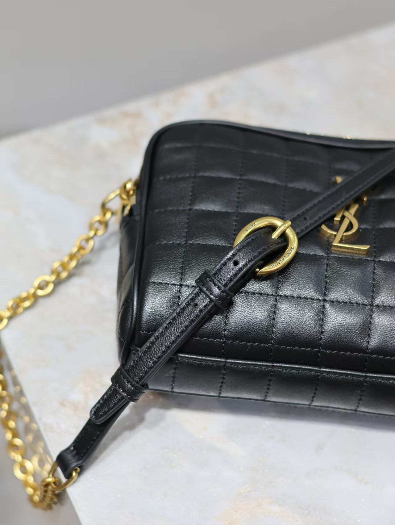 Saint Laurent YSL Leather camera bag