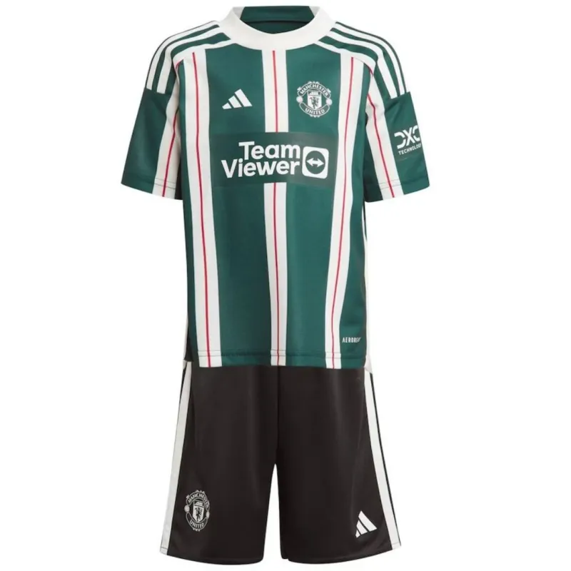 23-24 Kids Manchester United Away Jersey Kit