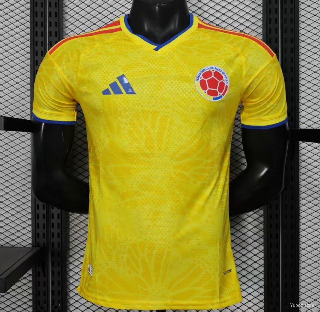 Player Version 2025 Colombia Home Jersey S-2XL