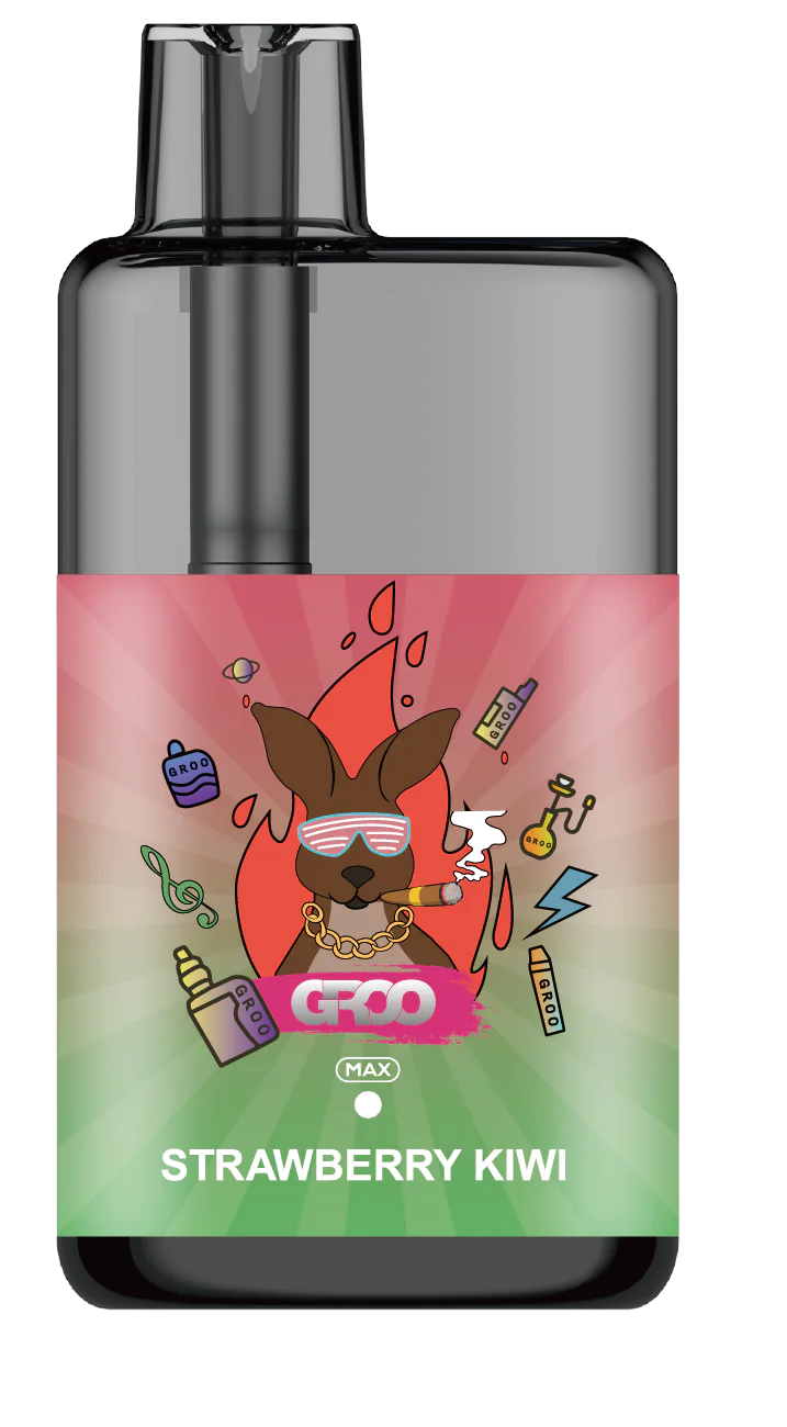 GROO MAX 10K Rechargeable Disposable Vape – Strawberry Kiwi - Vaba Vape-Shop