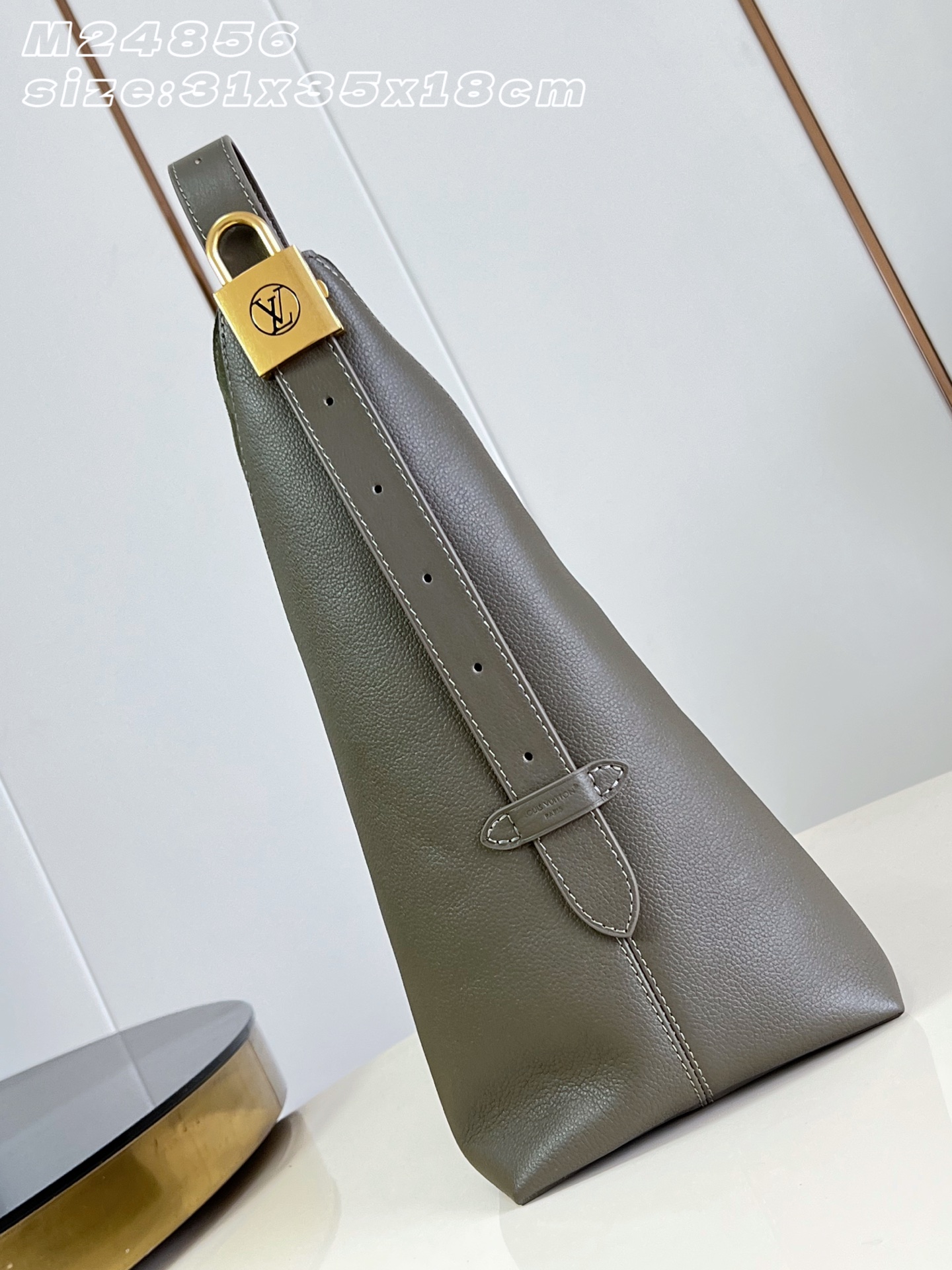 Louis Vuitton Dark Grey Green Flight Mode Medium Handbag