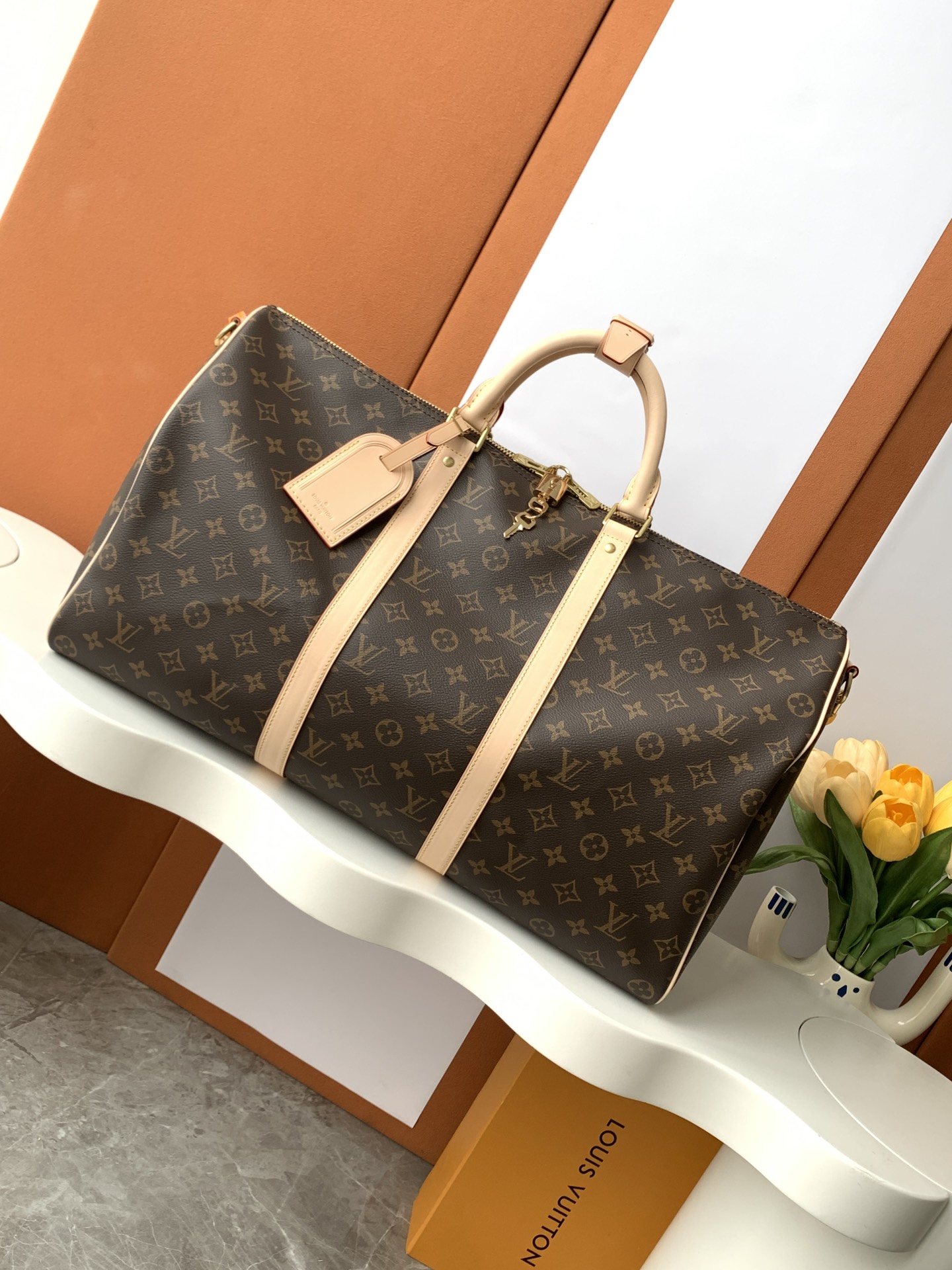 LV Travel Bag M41416 iconic Keepall 50 Bandoulière