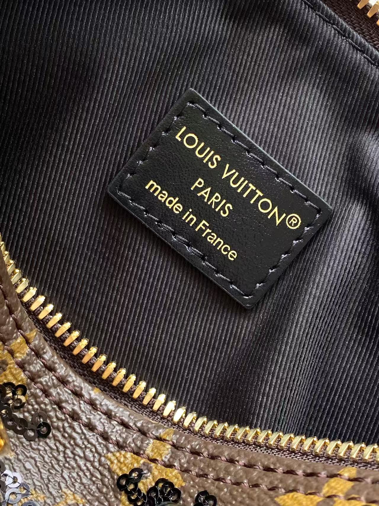 Louis Vuitton Monogram Sequeins Speedy Bandouli è re 20 Handbag