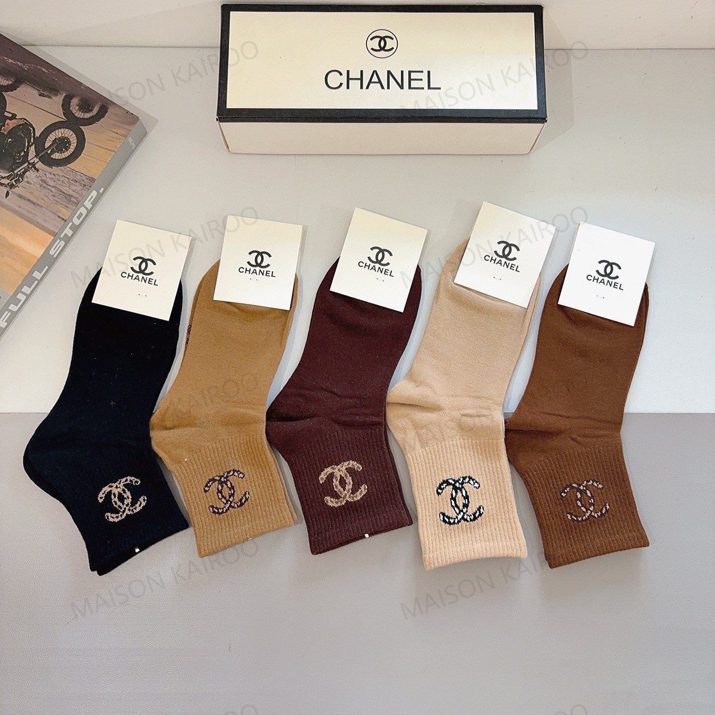 Chanel Socks 5-Pack - KAIROO