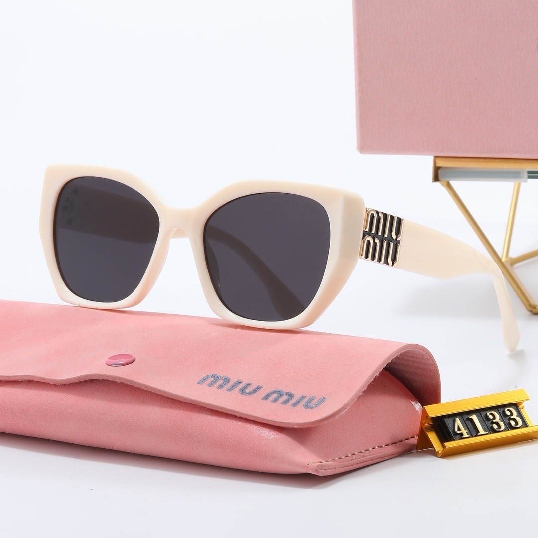 Miu Miu Wide Temple Acetate Retro Oversized Cat Eye Sunglasses - KAIROO