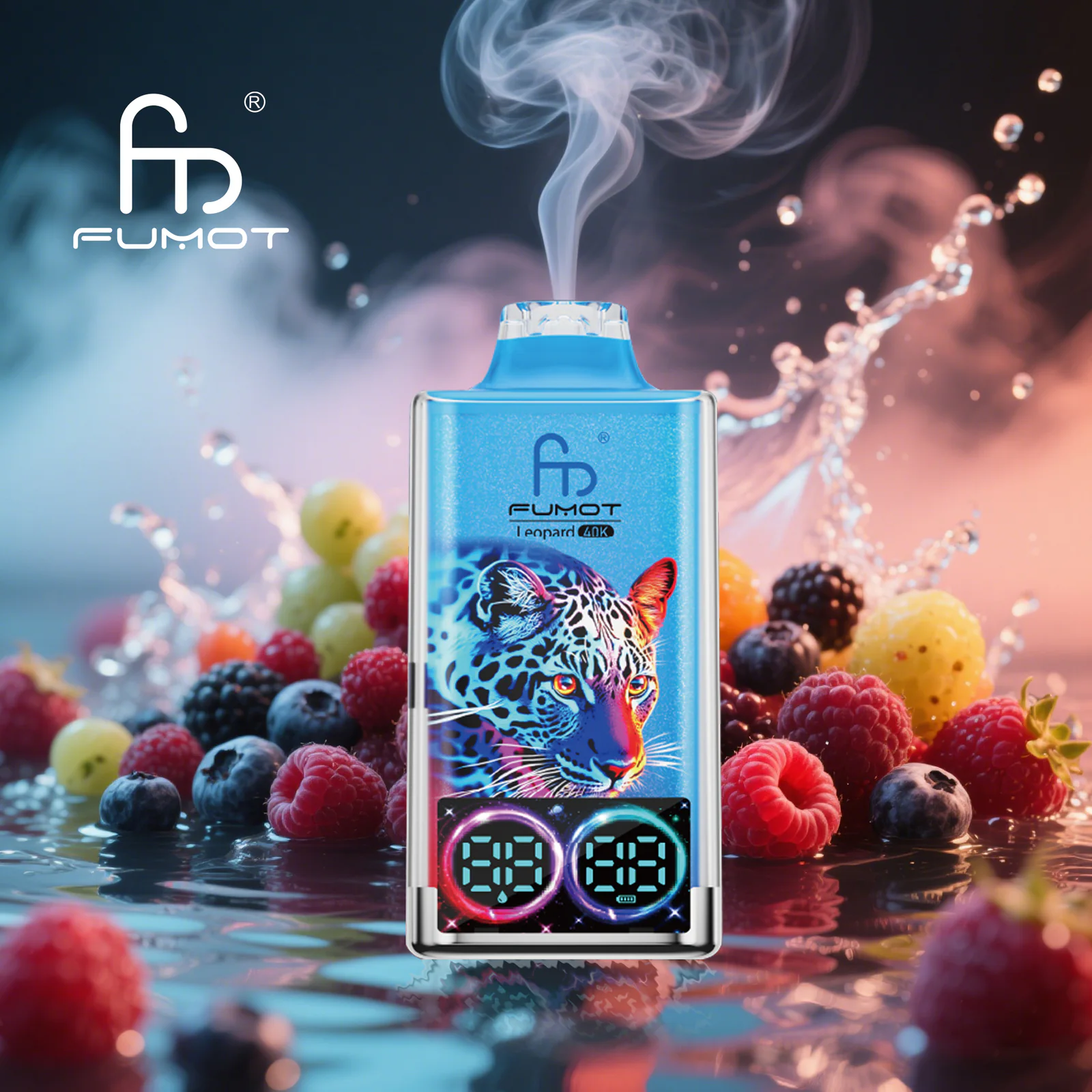 FUMOT Leopard 40K EU Edition Disposable Vape – Mixed Berries - Vaba Vape-Shop