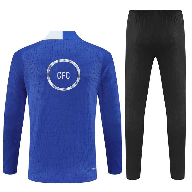 Adult / Kids Chlelsea 25/26 Half Zipper Training Suit Blue