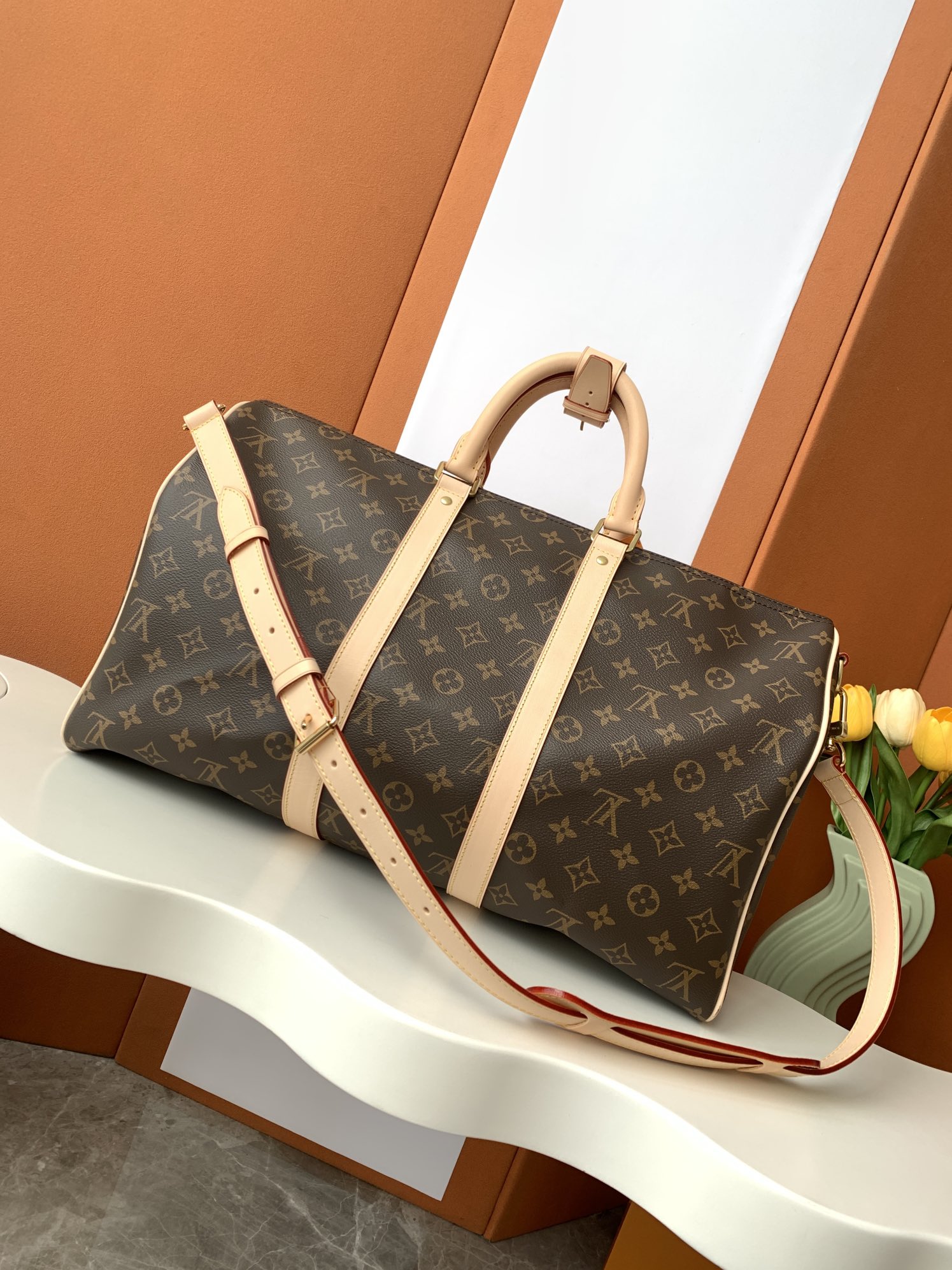 LV Travel Bag M41418 iconic Keepall 45 Bandoulière