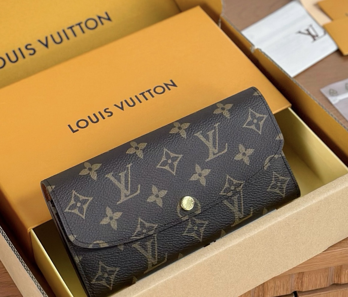 M60697 LV Emilie Wallet Monogram Canvas