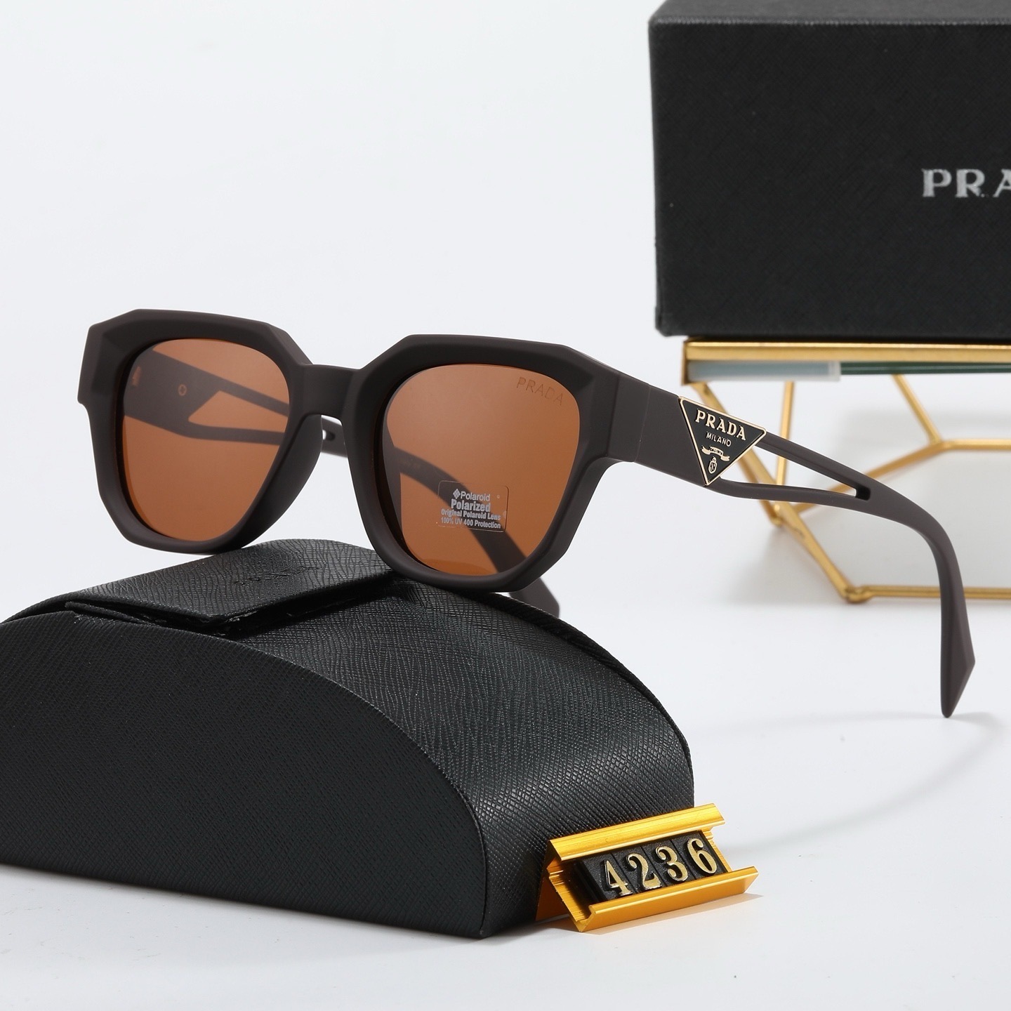 Prada Hexagonal Polarized Sunglasses - KAIROO