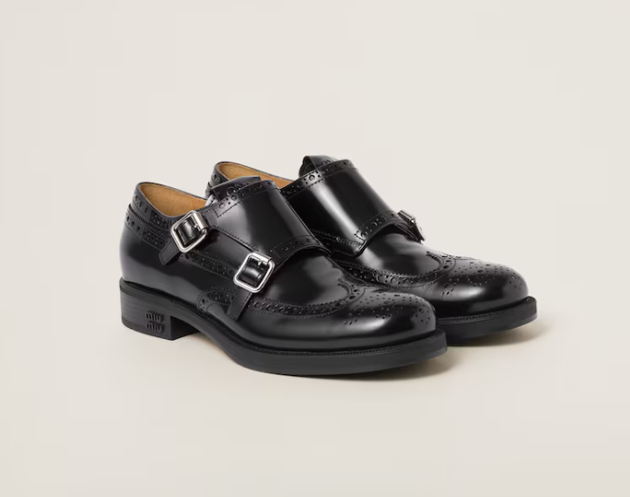 Miu Miu Black Shiny leather Loafer