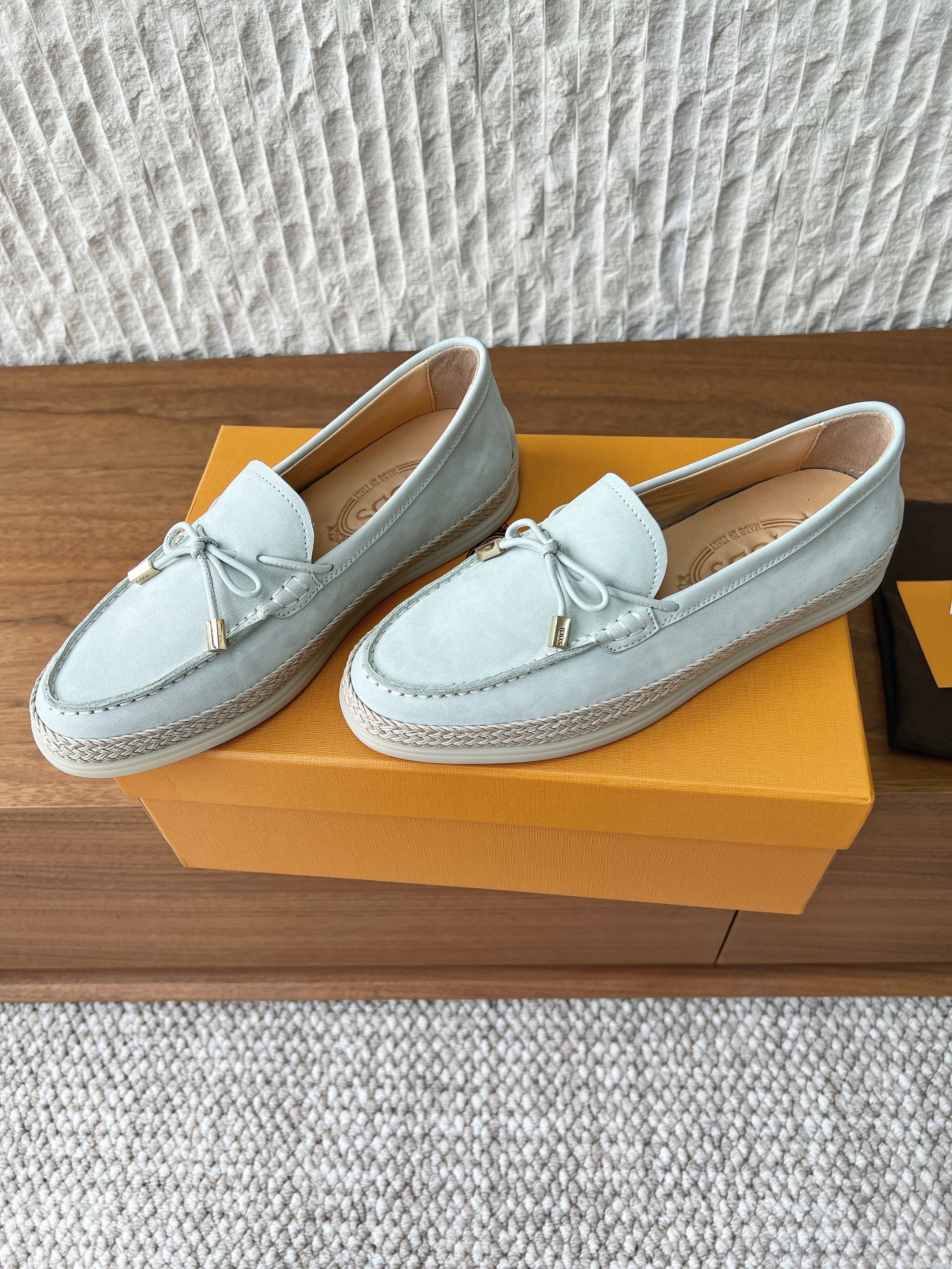Tods Women's Suede loafers.