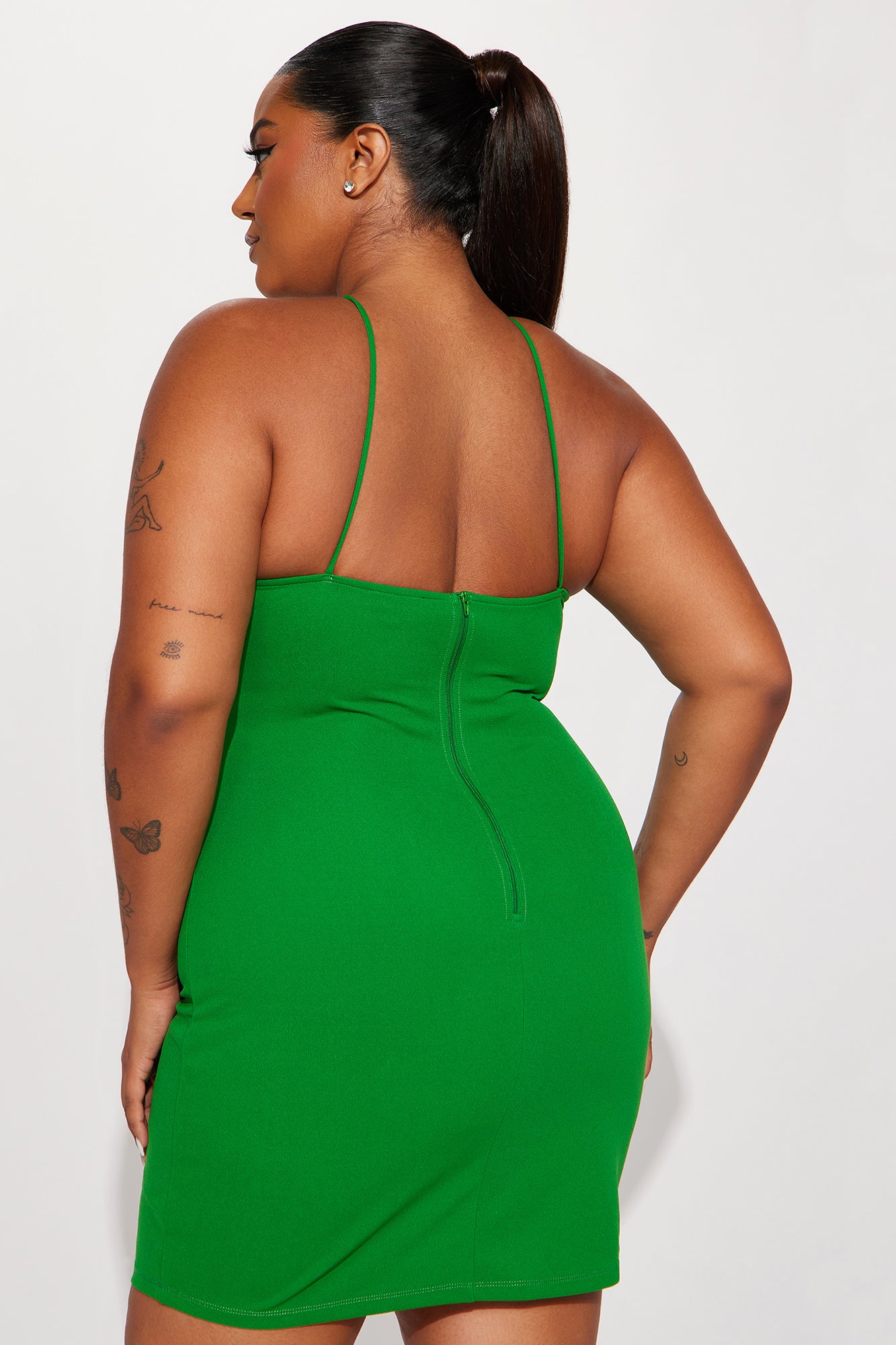 Gabrie Bodycon Mini Dress - Kelly Green
